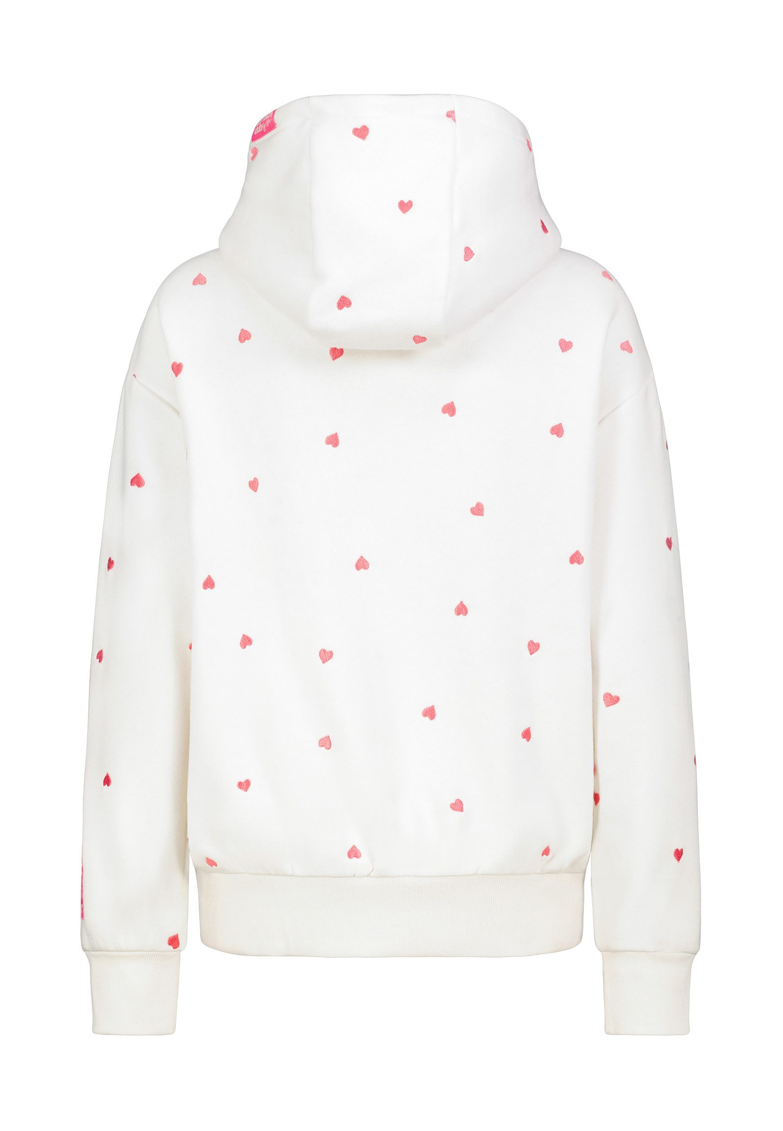 Eight2Nine Kapuzenpullover Damen Hoodie mit süßem Alloverprint Sweater, Kapuzensweatshirt mit seitl. Eingrifftaschen