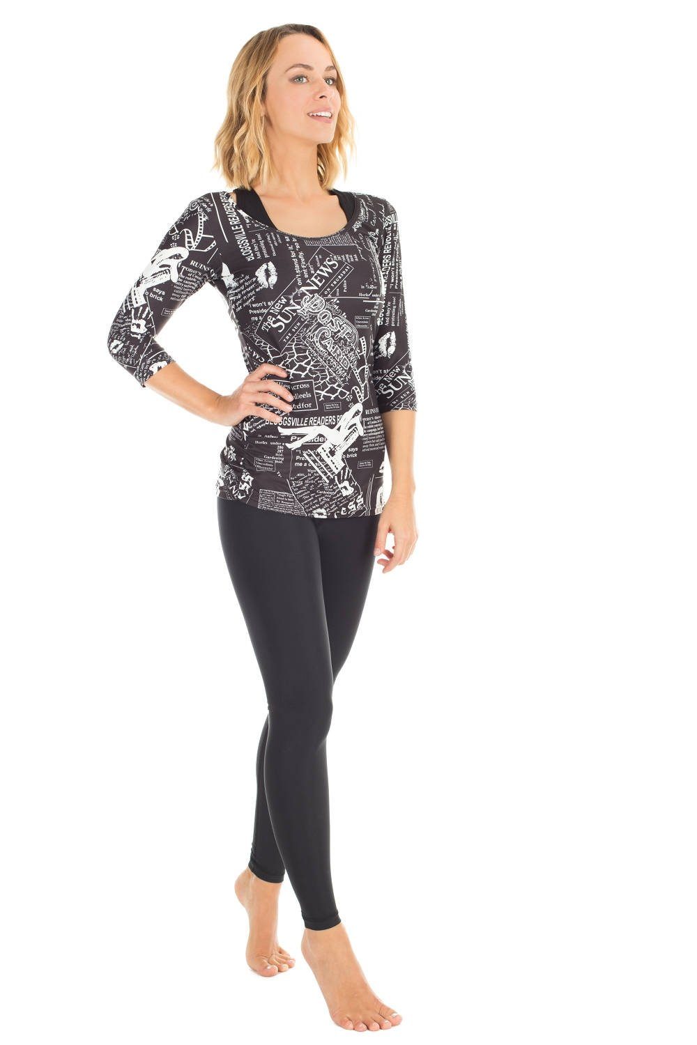 WINSHAPE Women's Leggings Functional Power Shape TightsHigh Waist HWL102, cosmic, Winshape Slim Style