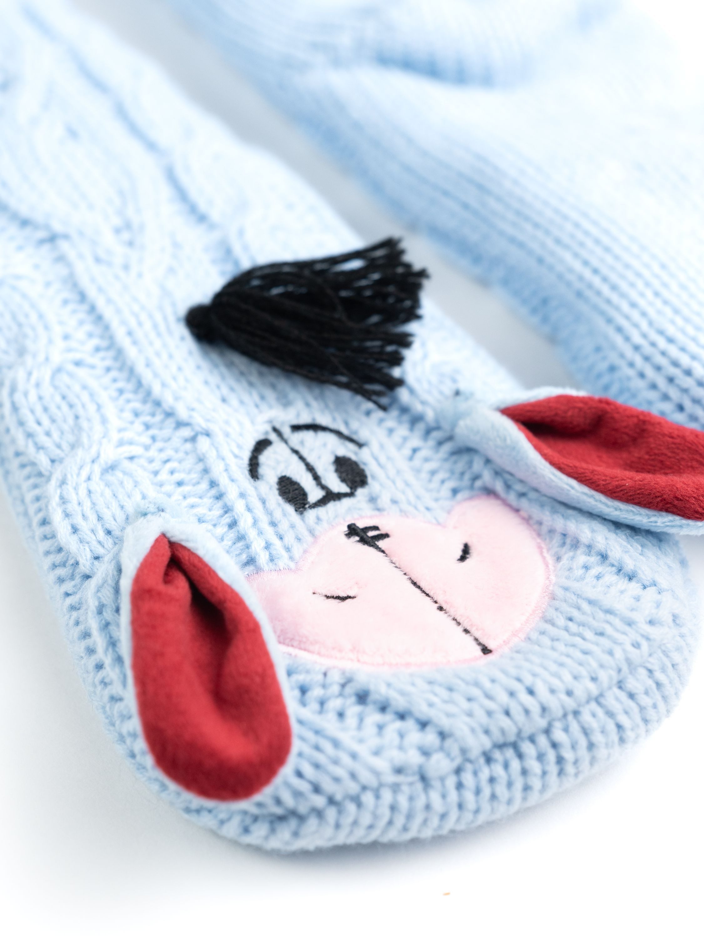 United Labels® Haussocken Disney I-Aah Esel Hüttensocken Winnie Puuh Kuschelsocken Sherpa