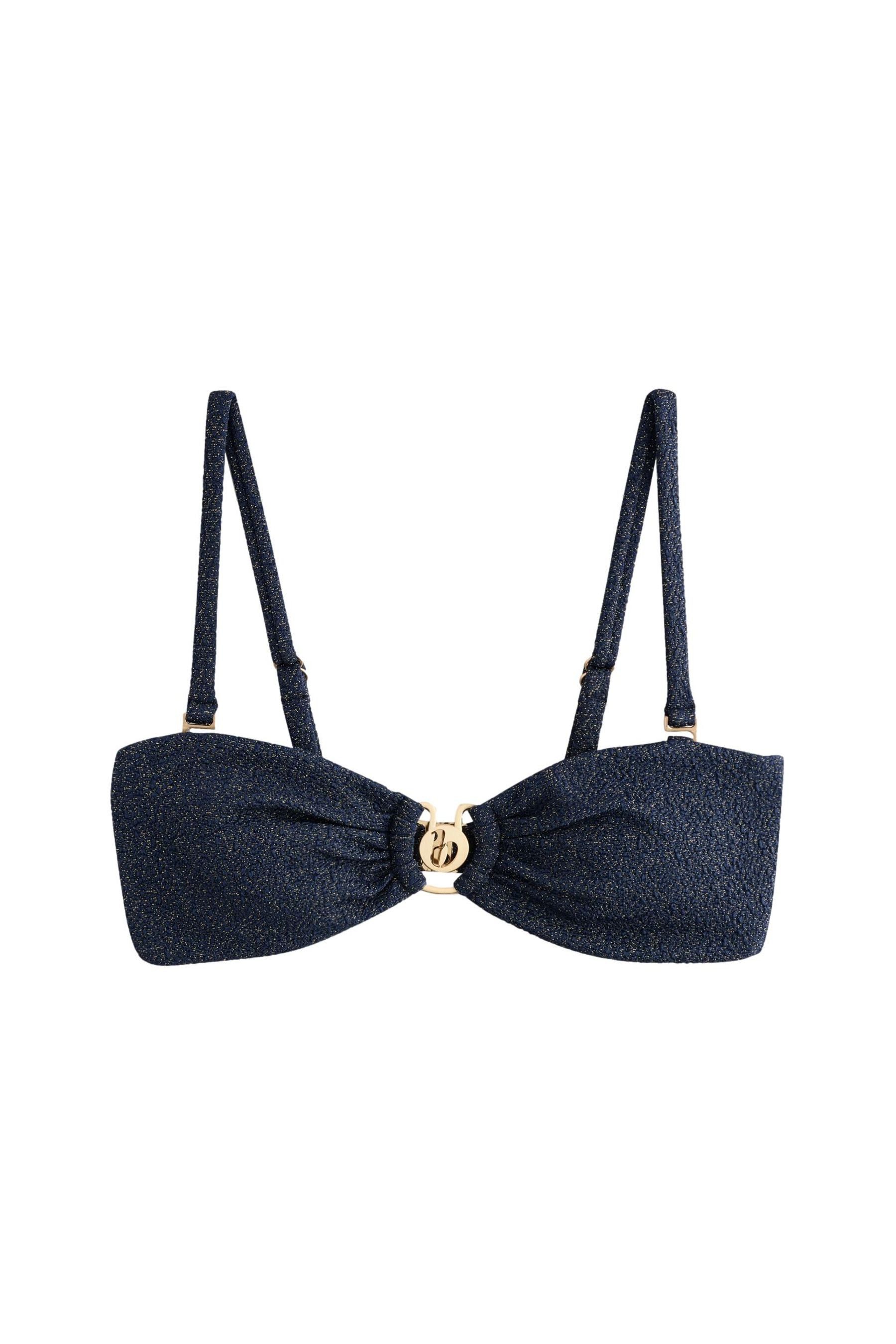 B by Ted Baker Bandeau-Bikini-Top B By Ted Baker glitzerndes Bandeau-Bikini günstig online kaufen