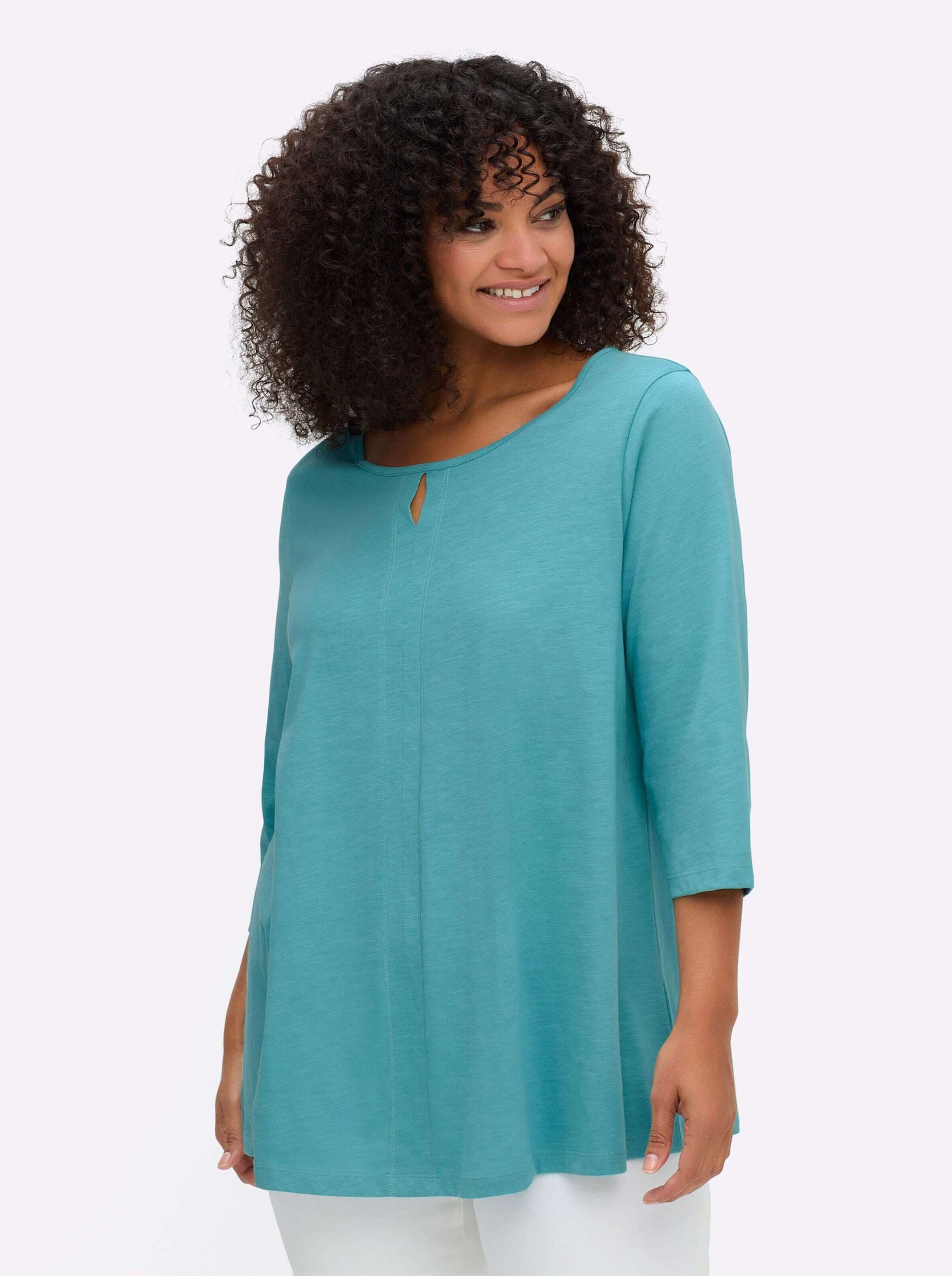 Sheego T-Shirt 3/4-Arm-Shirt 3/4-Arm