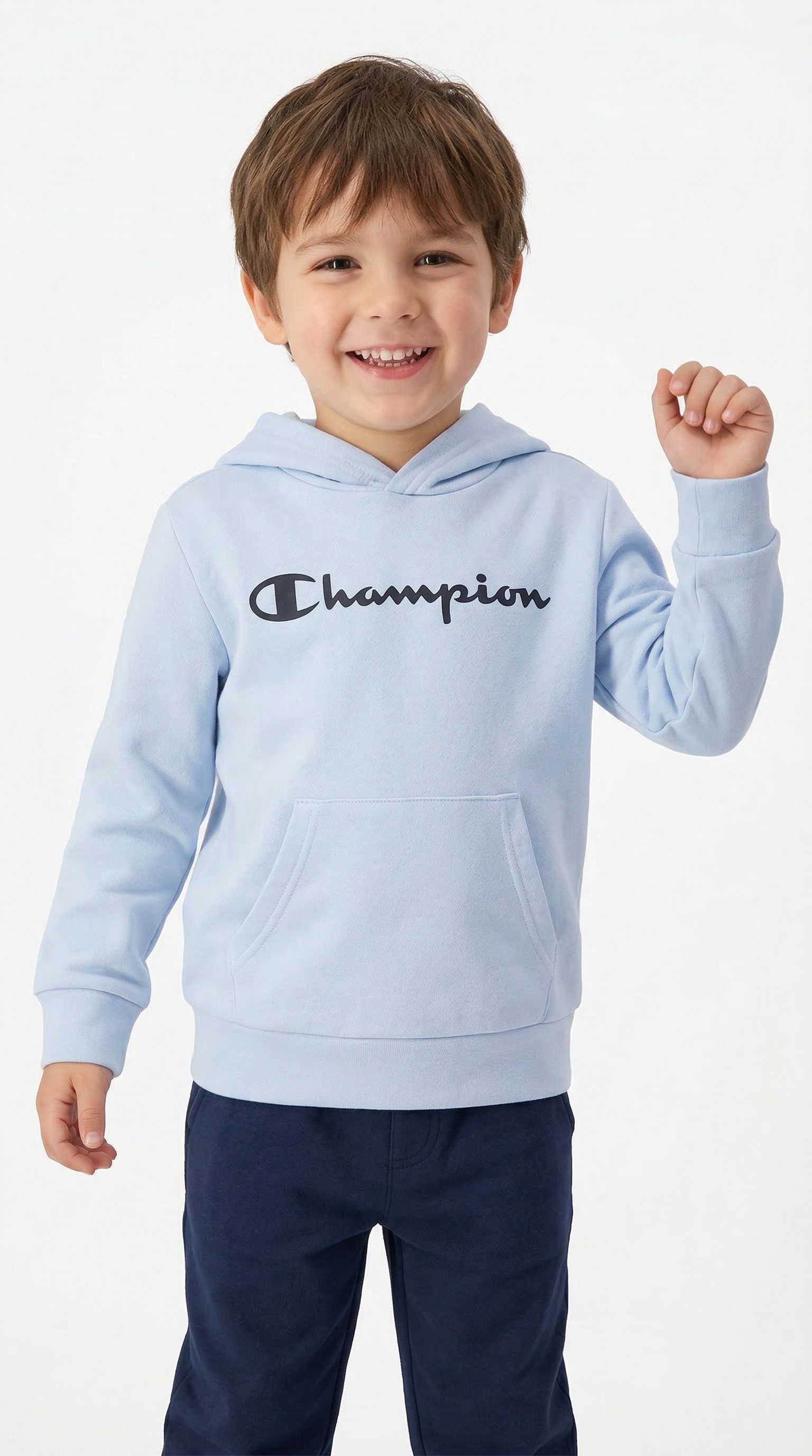 Champion Kapuzensweatshirt ICONS CONTRAST Terry Hoodie für Kinder, sportlicher Stil, aus Baumwolle und Polyester