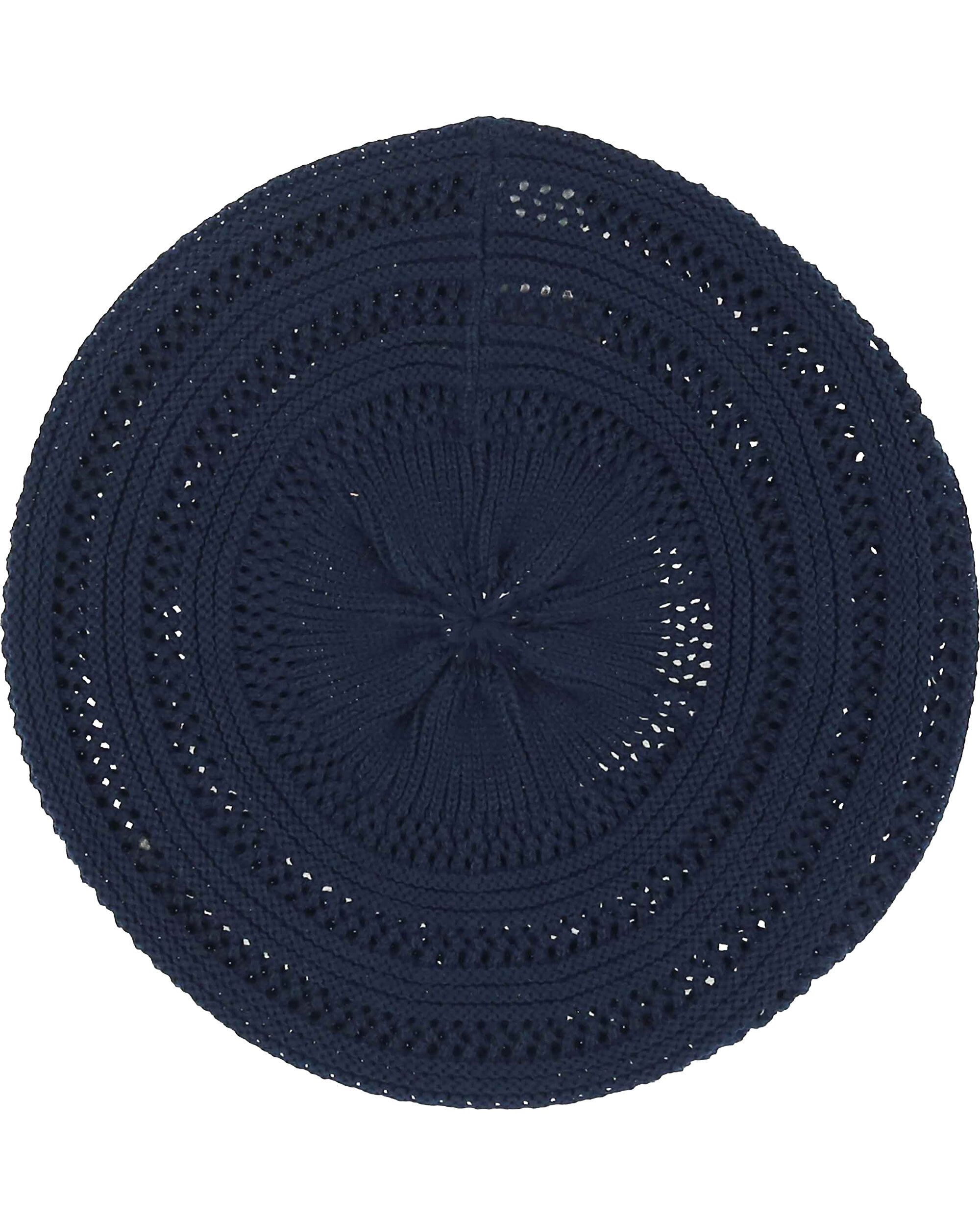 Loevenich Baskenmütze Loevenich Béret mit süßem Loch-Muster (keine) keine