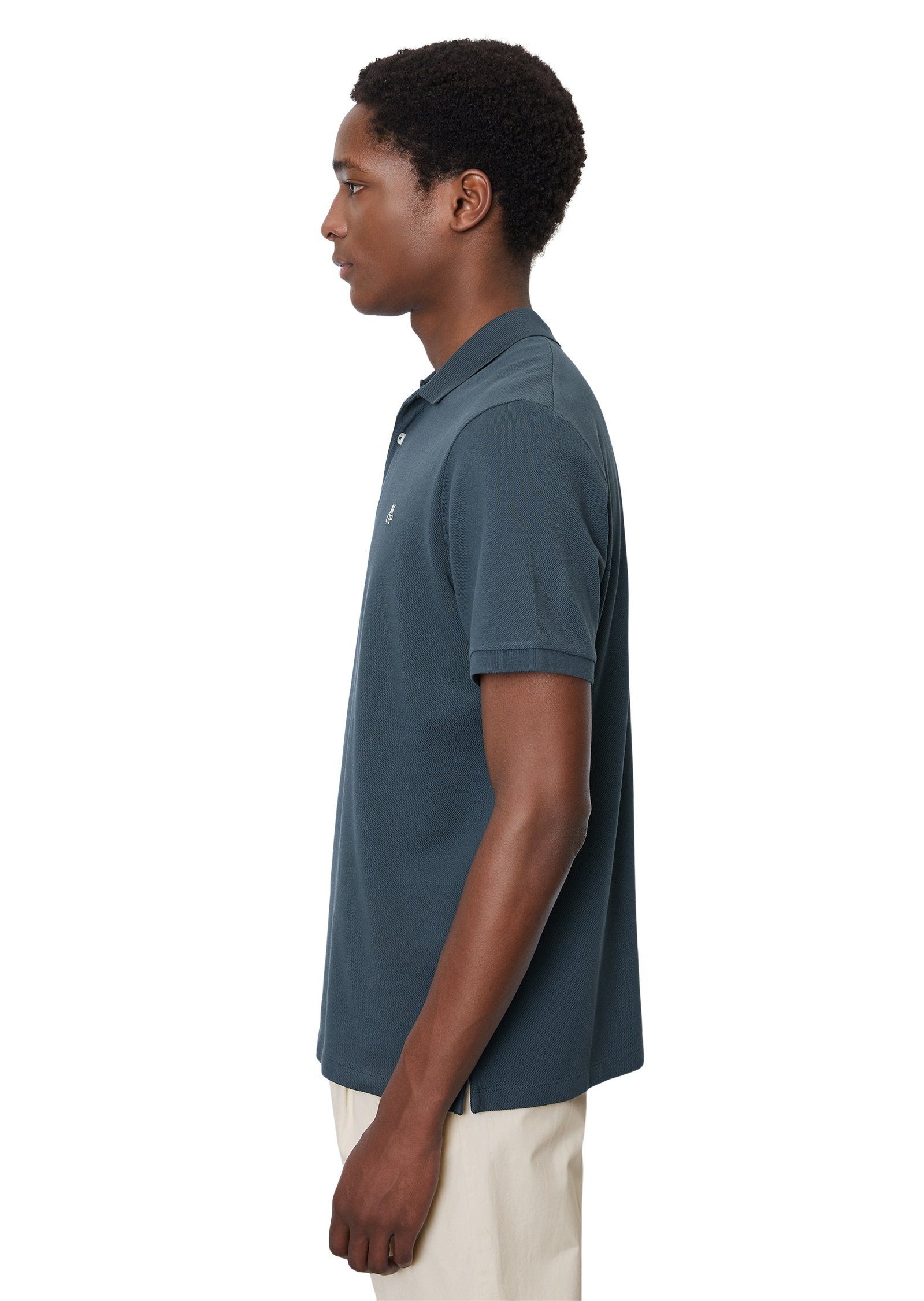 Poloshirt aus reiner Marc Bio-Baumwolle blau O'Polo