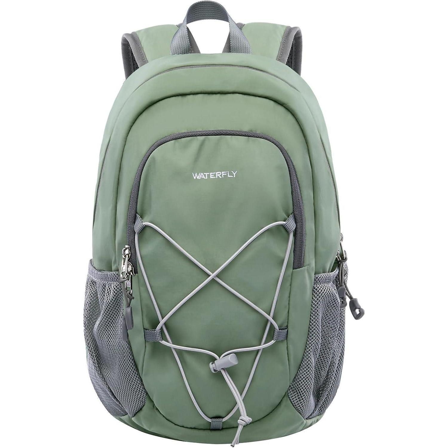 Tagesrucksack Rucksack 12L Wanderrucksack Daypack Brustschnalle Herren Erbsengrün