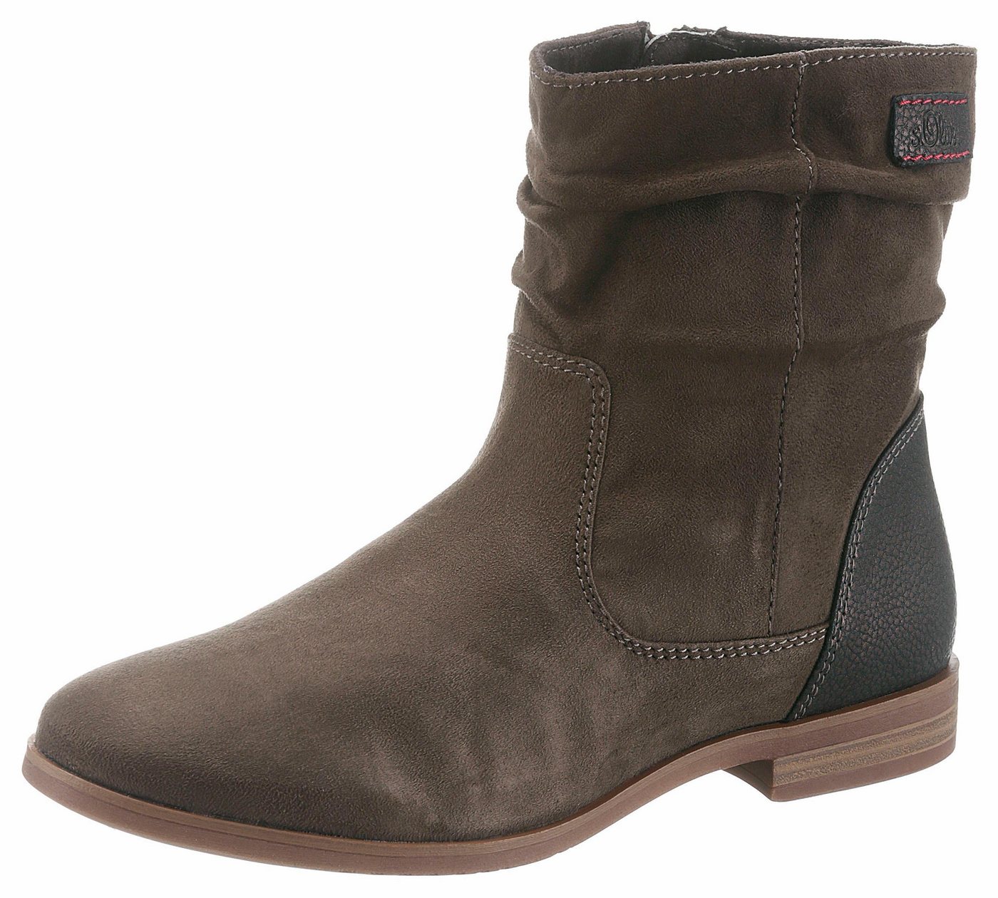 s.Oliver Schlupfboots mit dezenten Falten am Schaft s.Oliver Schlupfboots mit dezenten Falten am Schaft