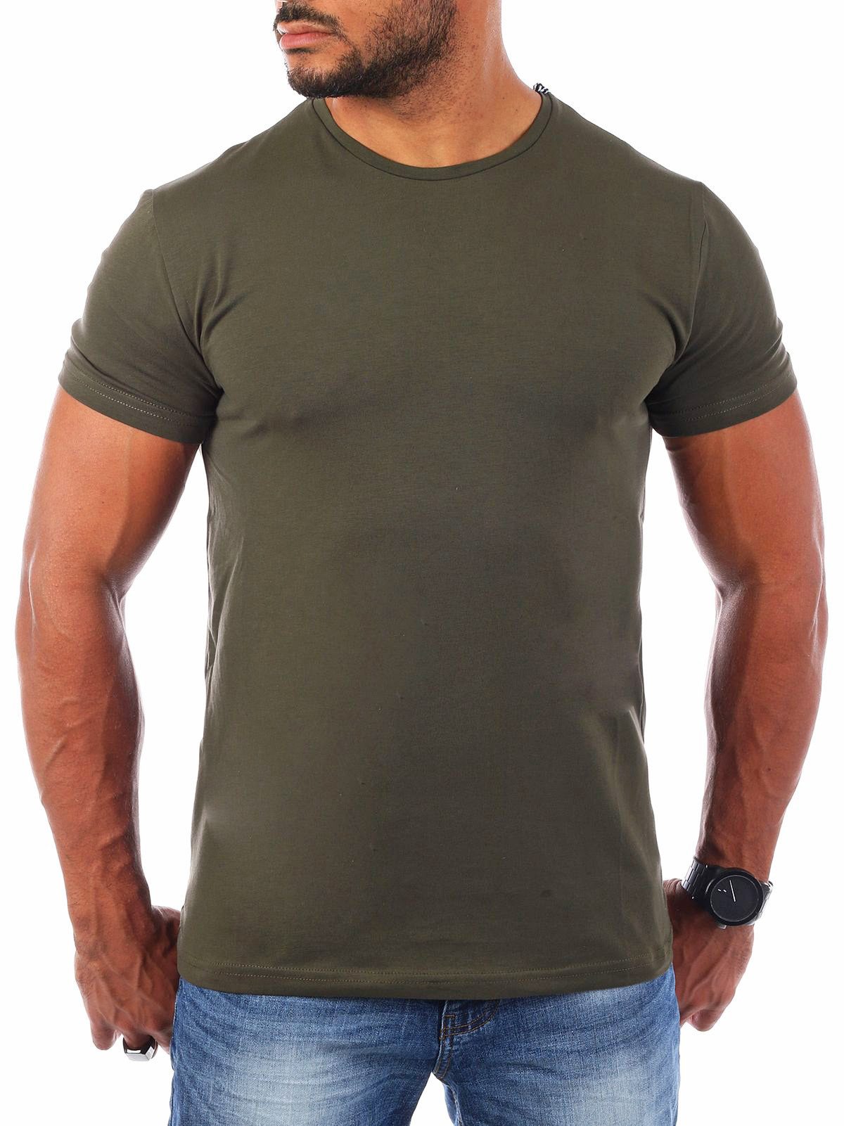 Young & Rich T-Shirt Herren Uni Basic rundhals Ausschnitt Unterziehshirt 17 günstig online kaufen