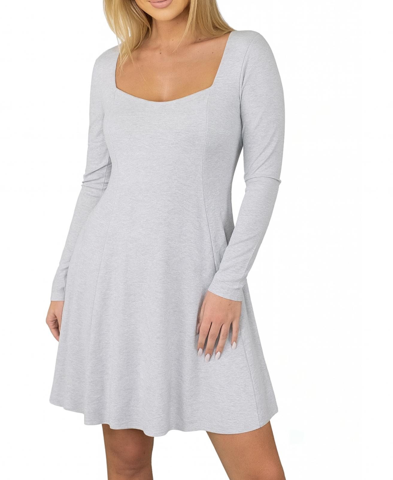 Mississhop Sommerkleid Elegantes Damenkleid mit langen Ärmeln M.Jess