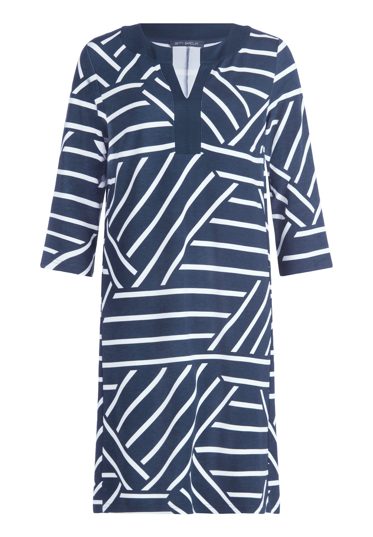 Jerseykleid Damen mit 3/4 Arm