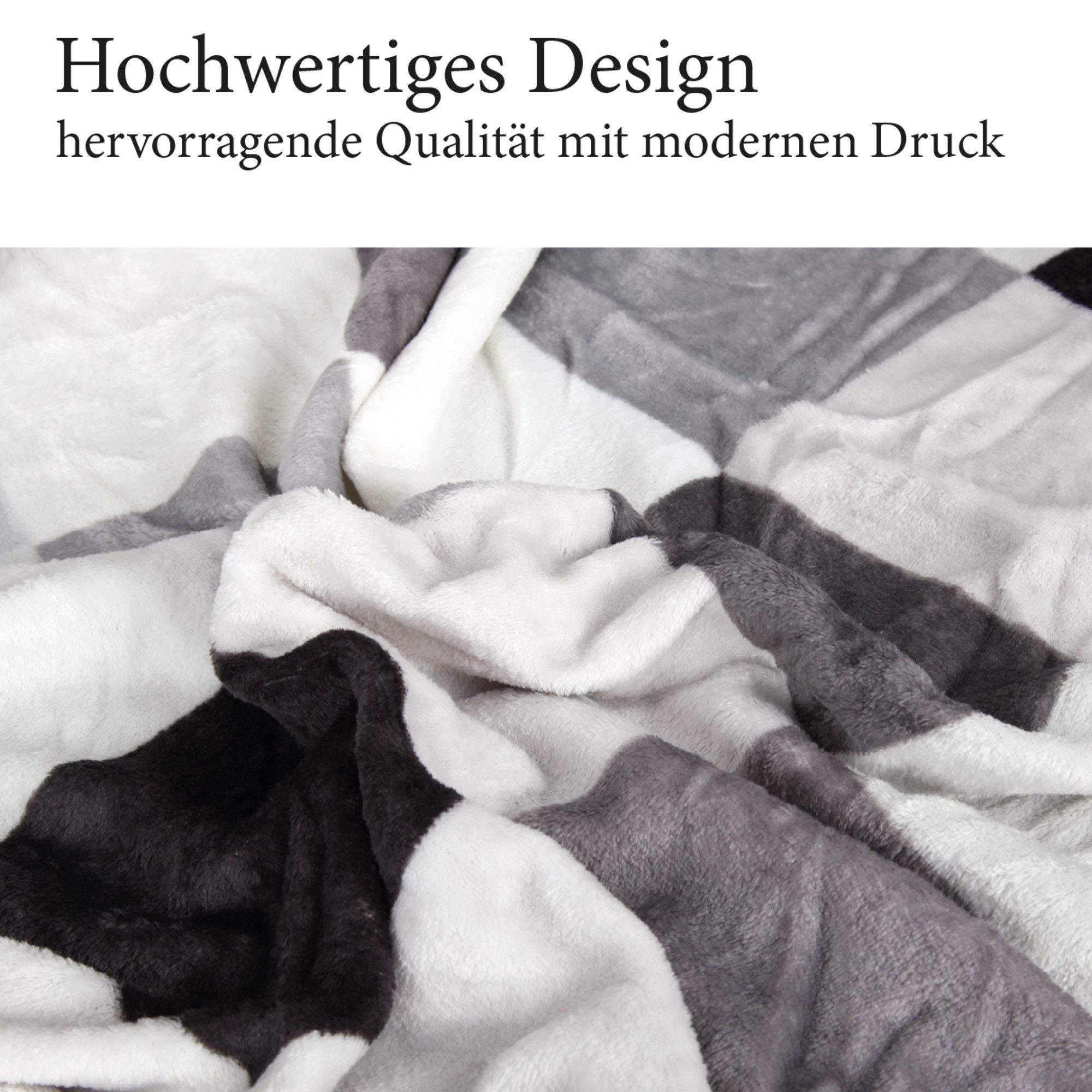 Wohndecke "Soft Touch" 130x170cm, Bestlivings, Flanelldecke, Mikrofaser Supersoft, Polyester, 40°C maschinenwaschbar – Bild 3 von 5