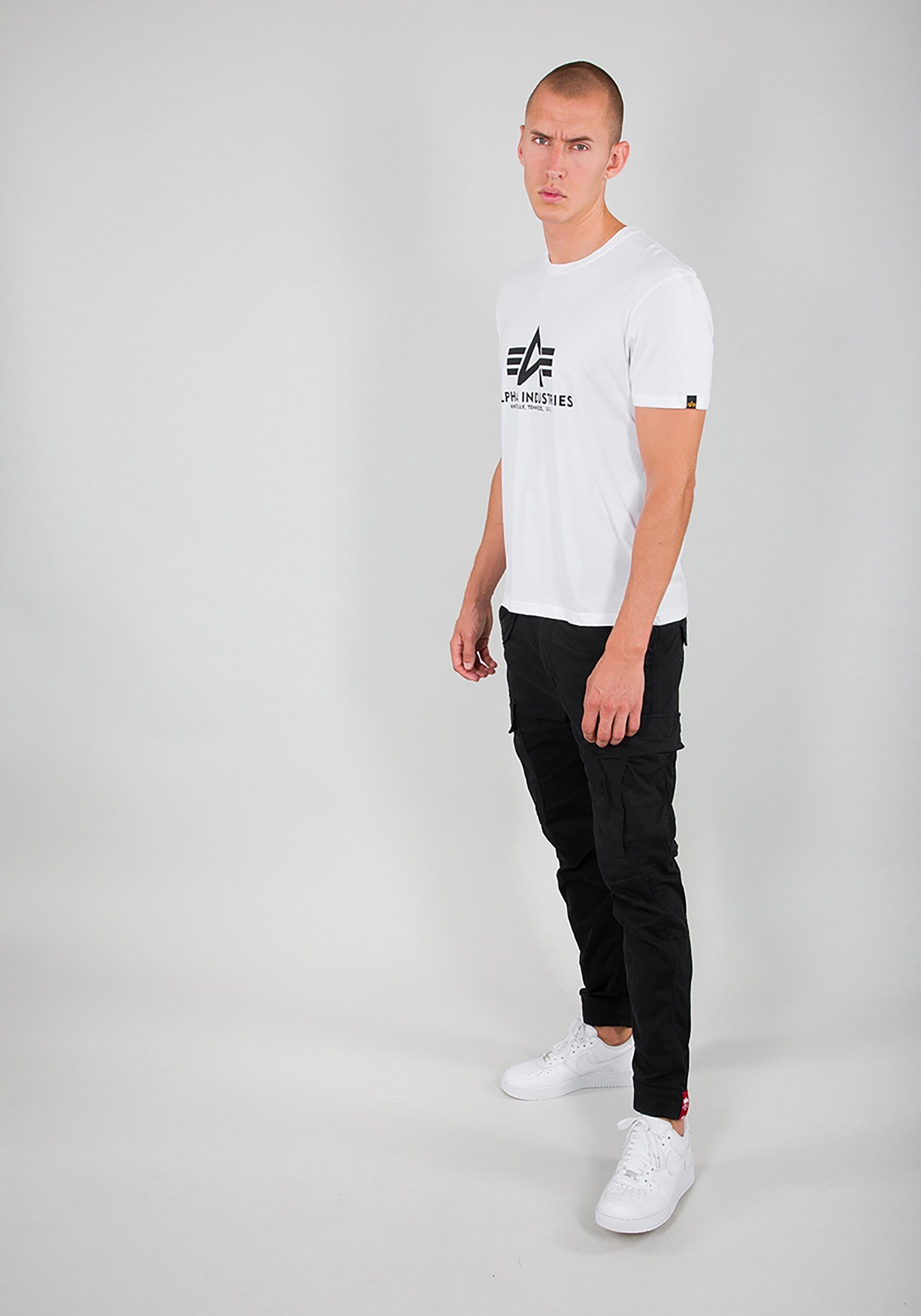 Basic Alpha Alpha Industries - Men T-Shirts T-Shirt white T-Shirt Industries