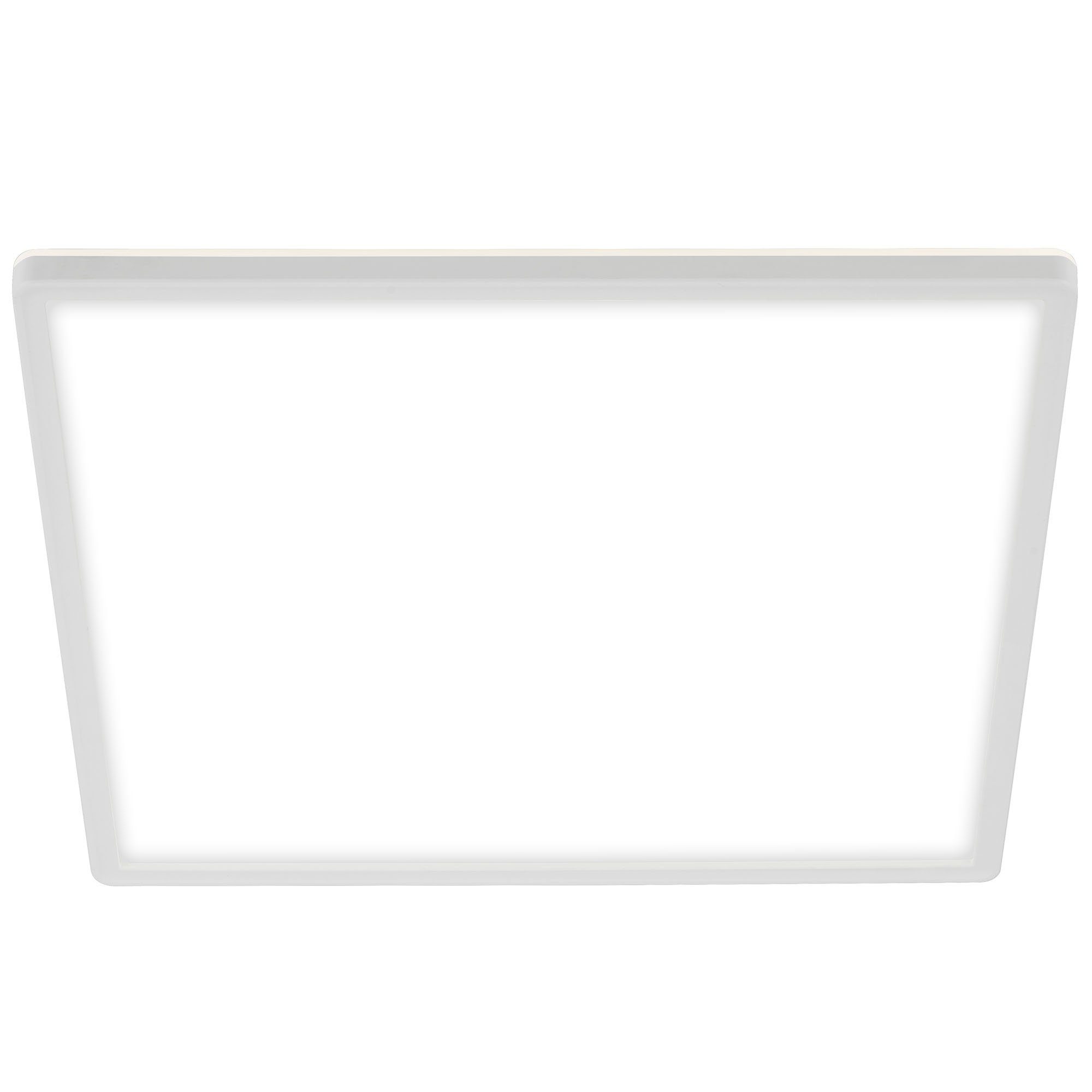 Briloner Leuchten LED Panel 7158-416, ultraflach, indirektes Licht, LED fest verbaut, Neutralweiß, Deckenlampe, 42x42x2,9cm, Weiß, 22W, Wohnzimmer, Schlafzimmer, Küche