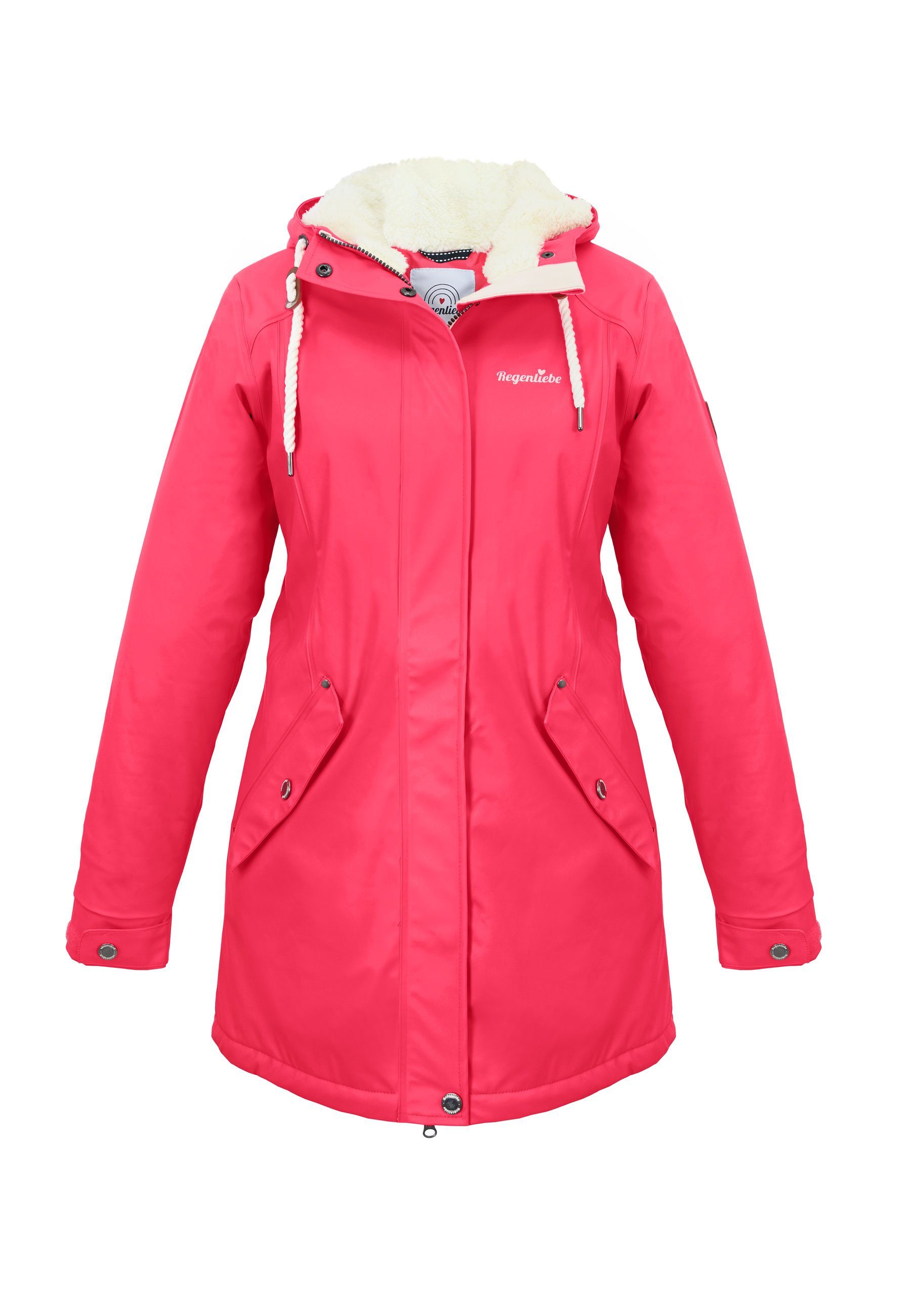 Regenliebe Winterjacke Friesennerz Regenparka mit Teddyfleece gefüttert