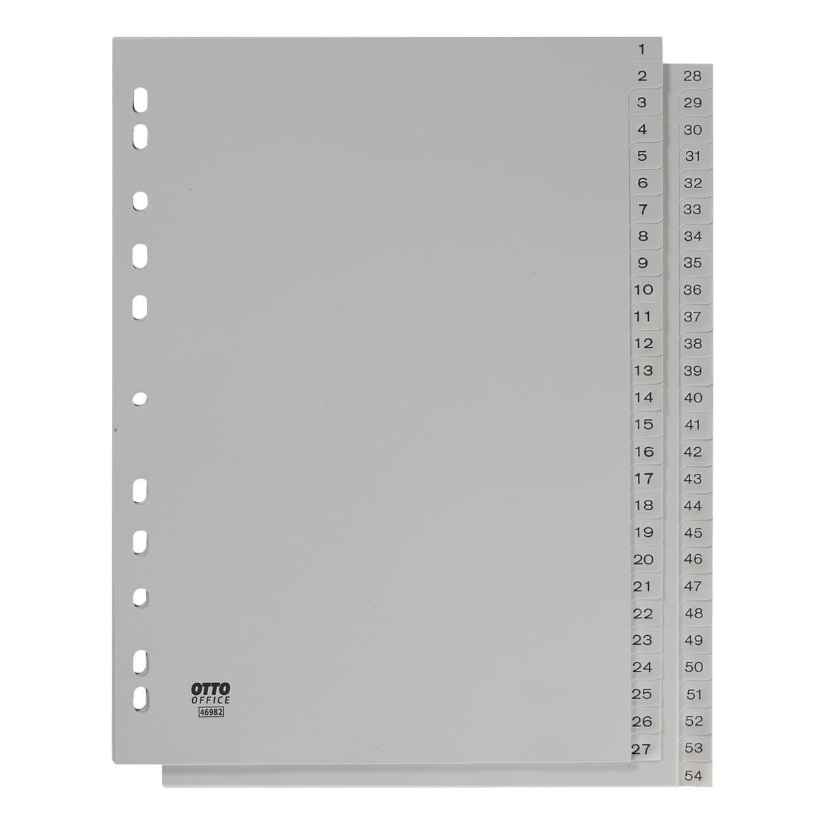 Otto Office Aktenordner, Register 1-54, DIN A4, 54-tlg., Kunststoff