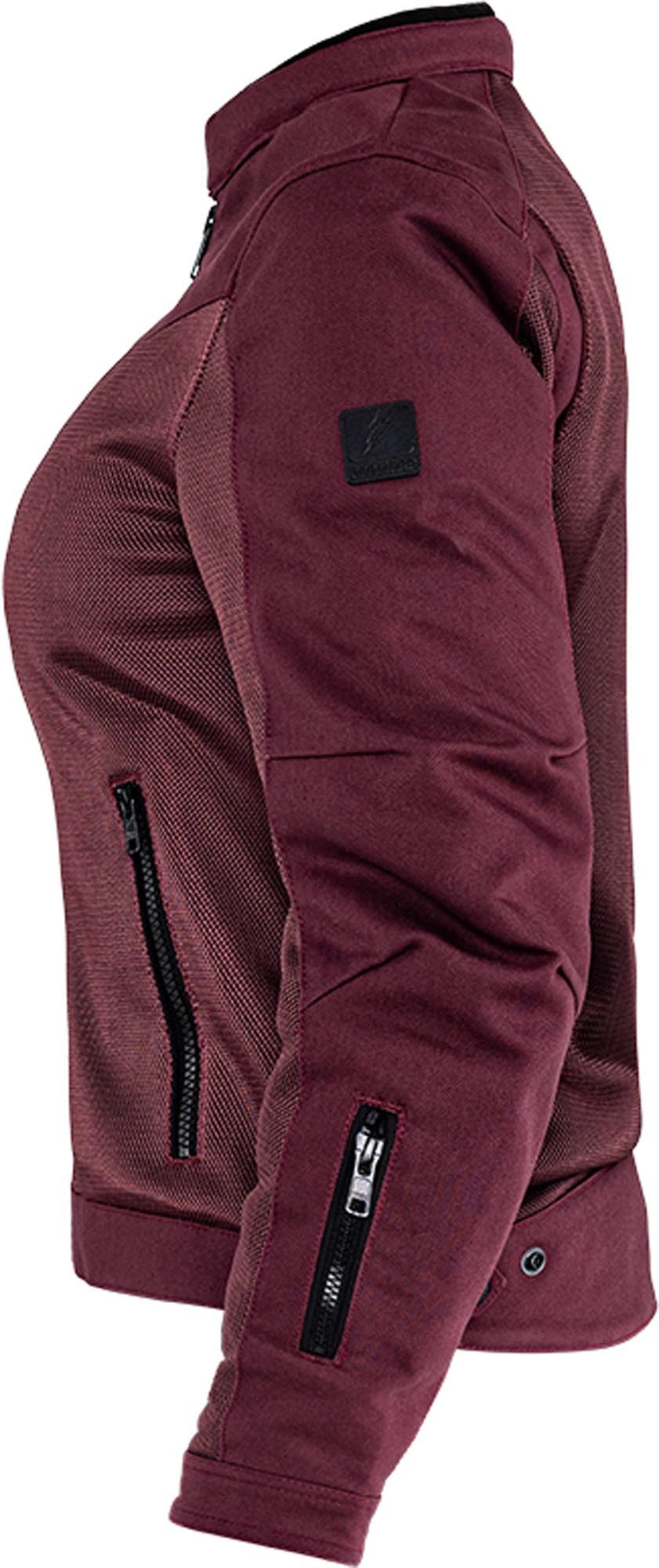 John Doe Motorradjacke Aero Mesh perforierte Damen Motorrad Textiljacke Ellenbogenprotektoren enthalten,perforiert,Schulterprotektoren en