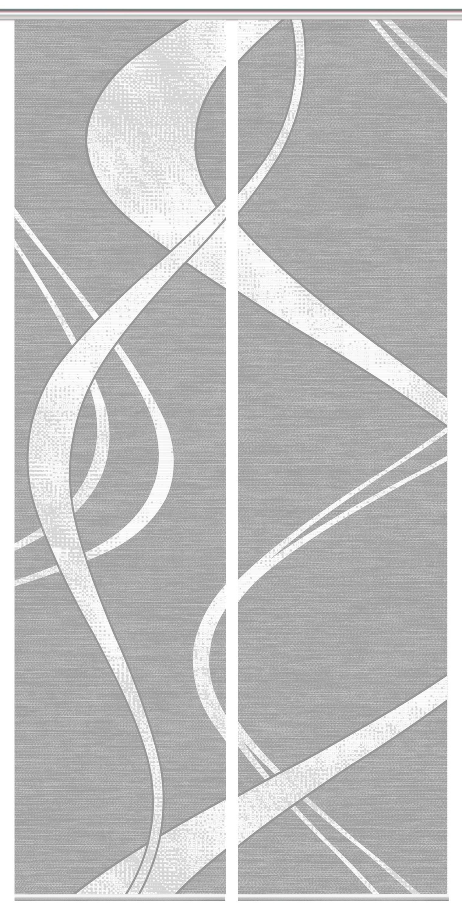 HOME WOHNIDEEN Schiebegardine 80843 TIBANO Schiebegardine, halbtransparent, Bambus-Optik 260x60 cm (2 St), Paneelwagen, transparent, Polyester