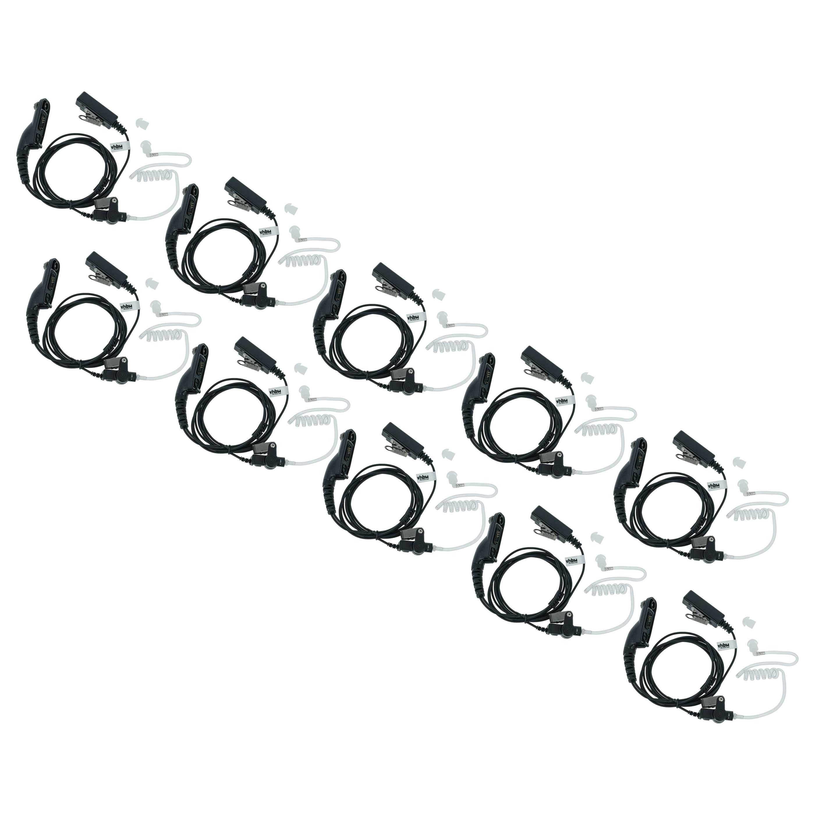 vhbw passend für Motorola DP3600, DP3601, XiR P8200, XiR P8208 Funkgerät Headset