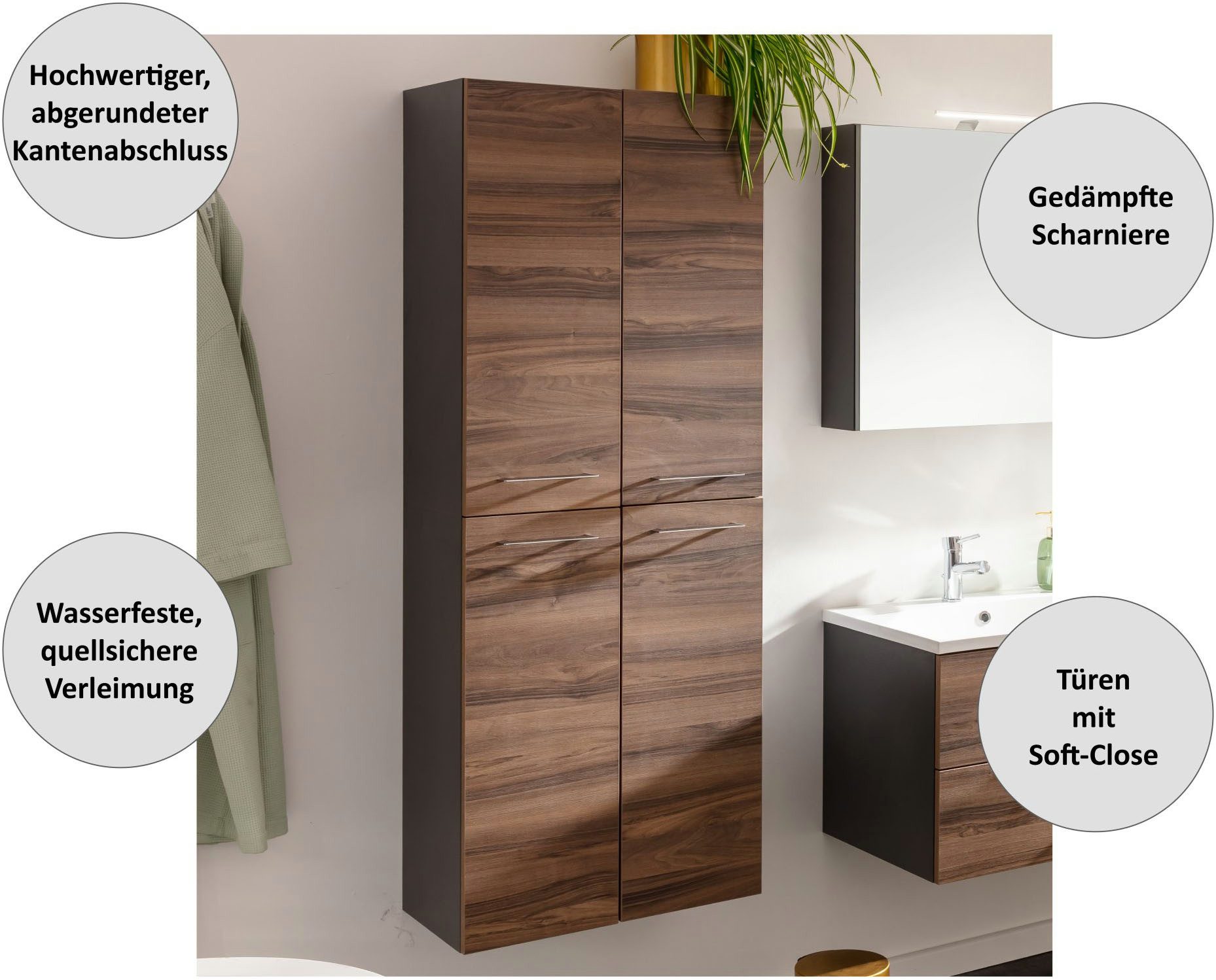 welltime Hochschrank Lacona