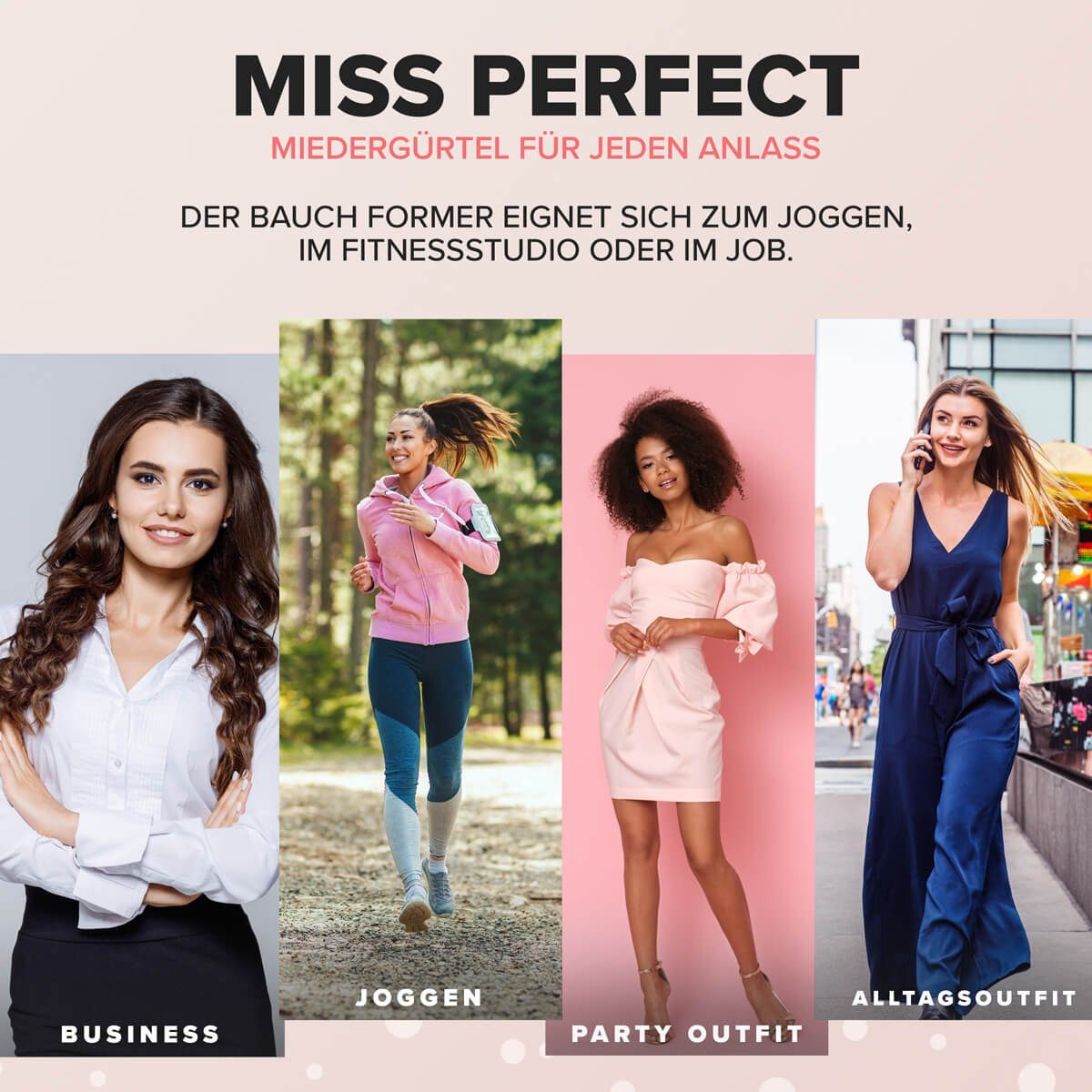 Miss Perfect Taillenshaper Ösenverschluss Gürtel mit Modellierender und Haken- 35833 Schwarz