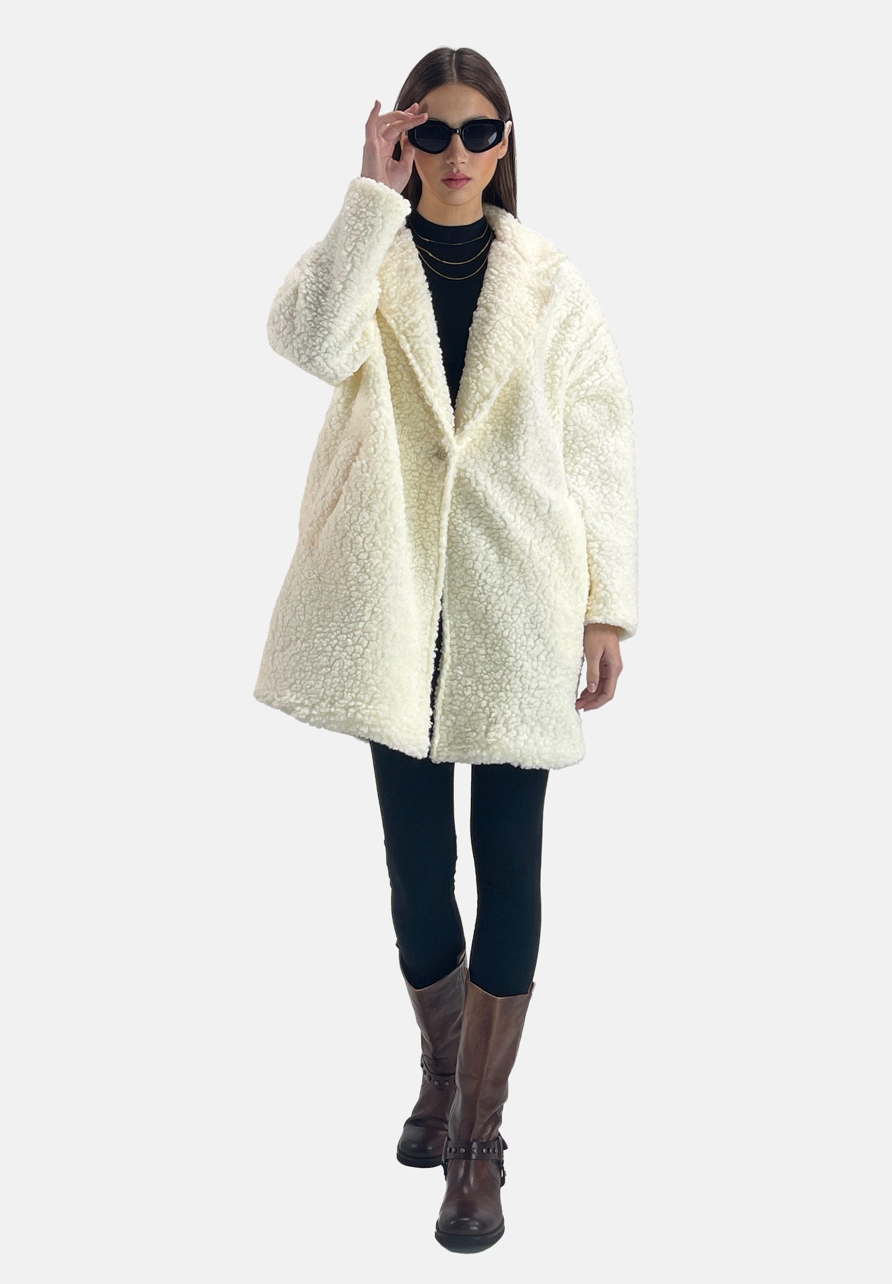 Elara Fellimitatmantel Mantel