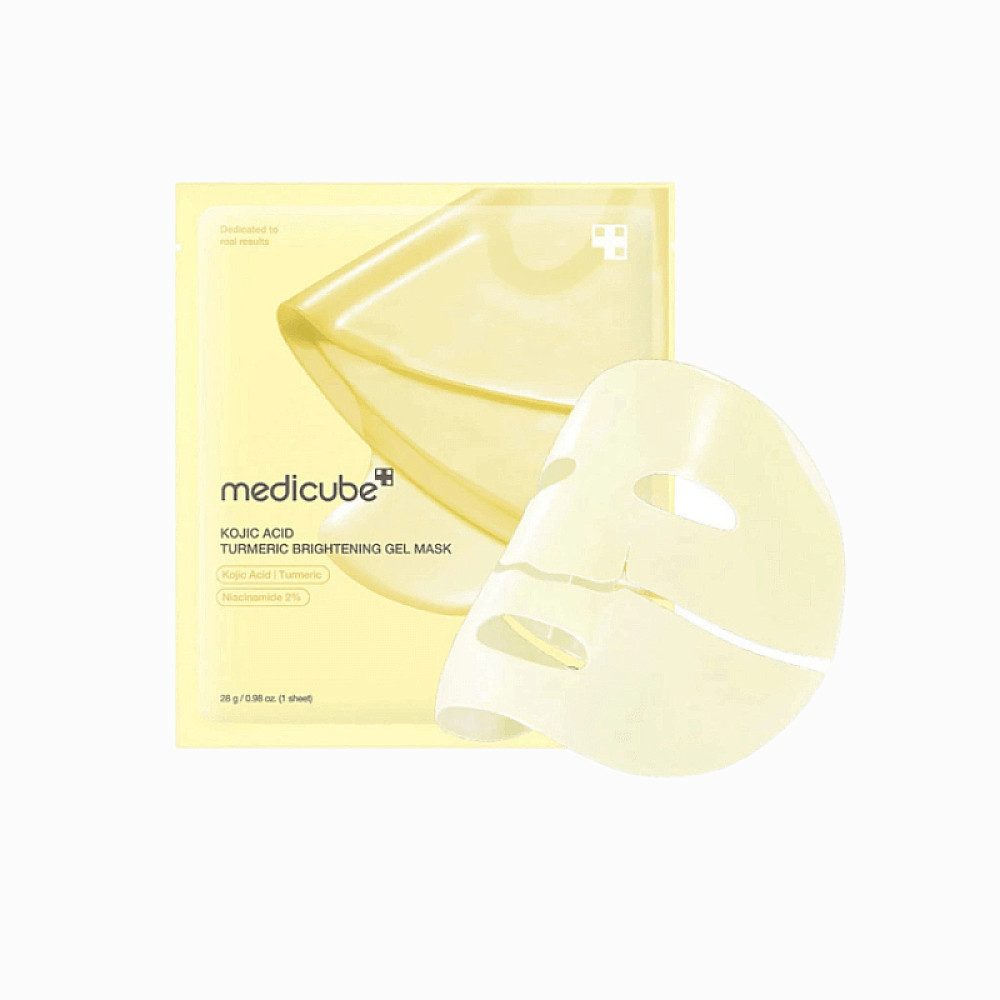 Medicube Tuchmaske medicube Kojic Acid Turmeric Brightening Gel Mask 4er Pack