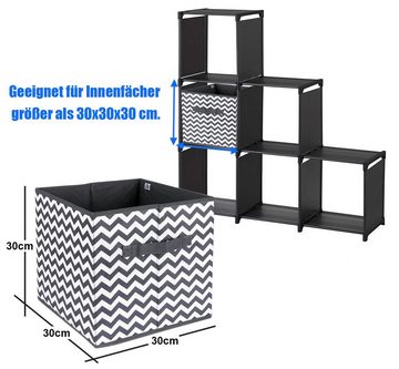 Homewit Aufbewahrungsbox 30 x 30 x 30 cm Stoffbox für Schrank, Schublade, Wäsche Stoff Kiste (1 St), Aufbewahrungskörbe für Ordnungs