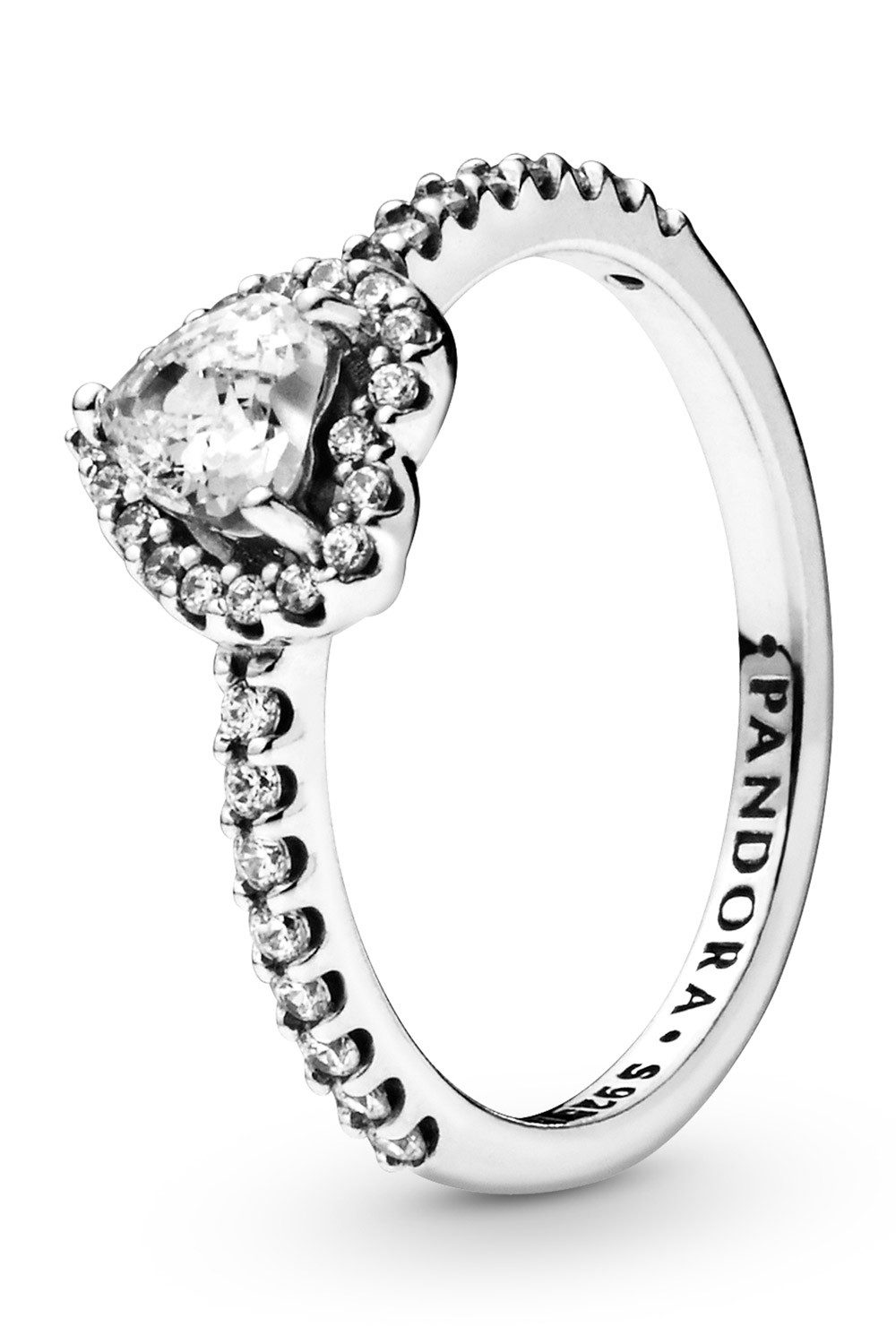 Pandora Silberring Elevated Heart günstig online kaufen