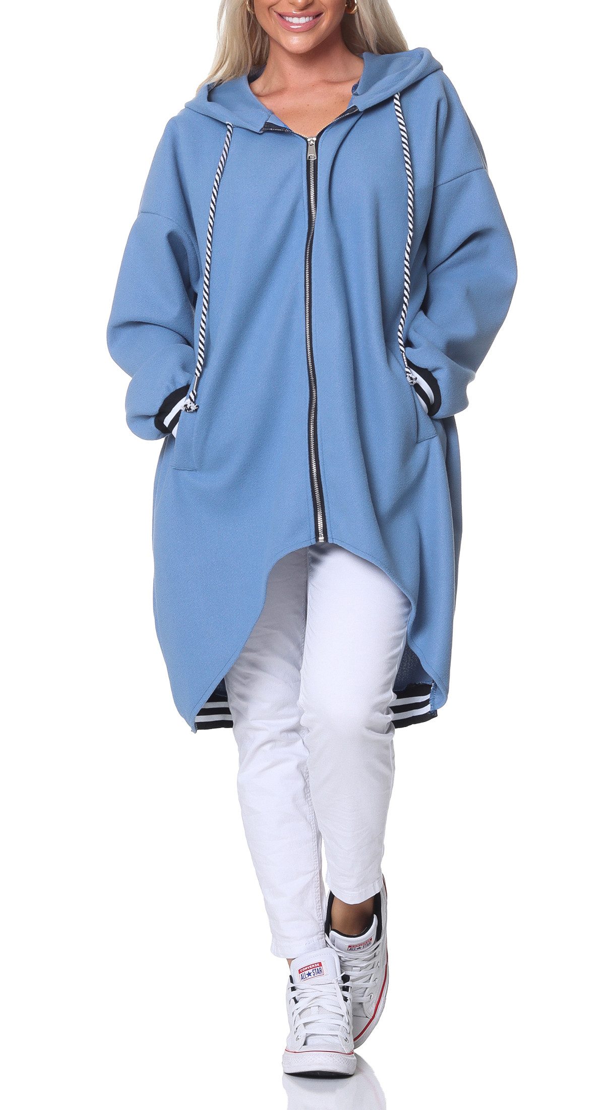 simaranda Kapuzennickijacke Damen Sweatjacke 5410 38-44 günstig online kaufen