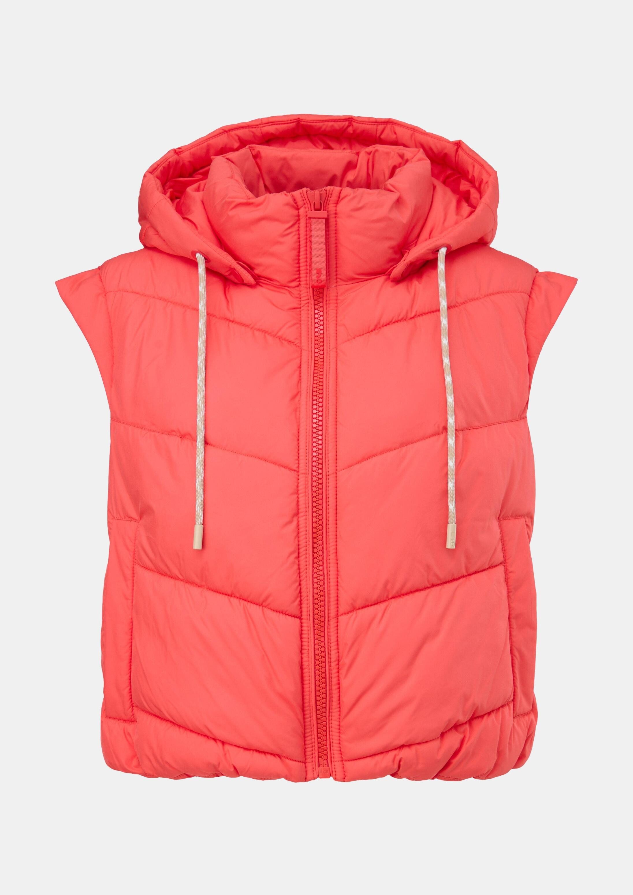 comma Outdoorjacke Outdoor-Weste Weste mit abnehmbarer Kapuze