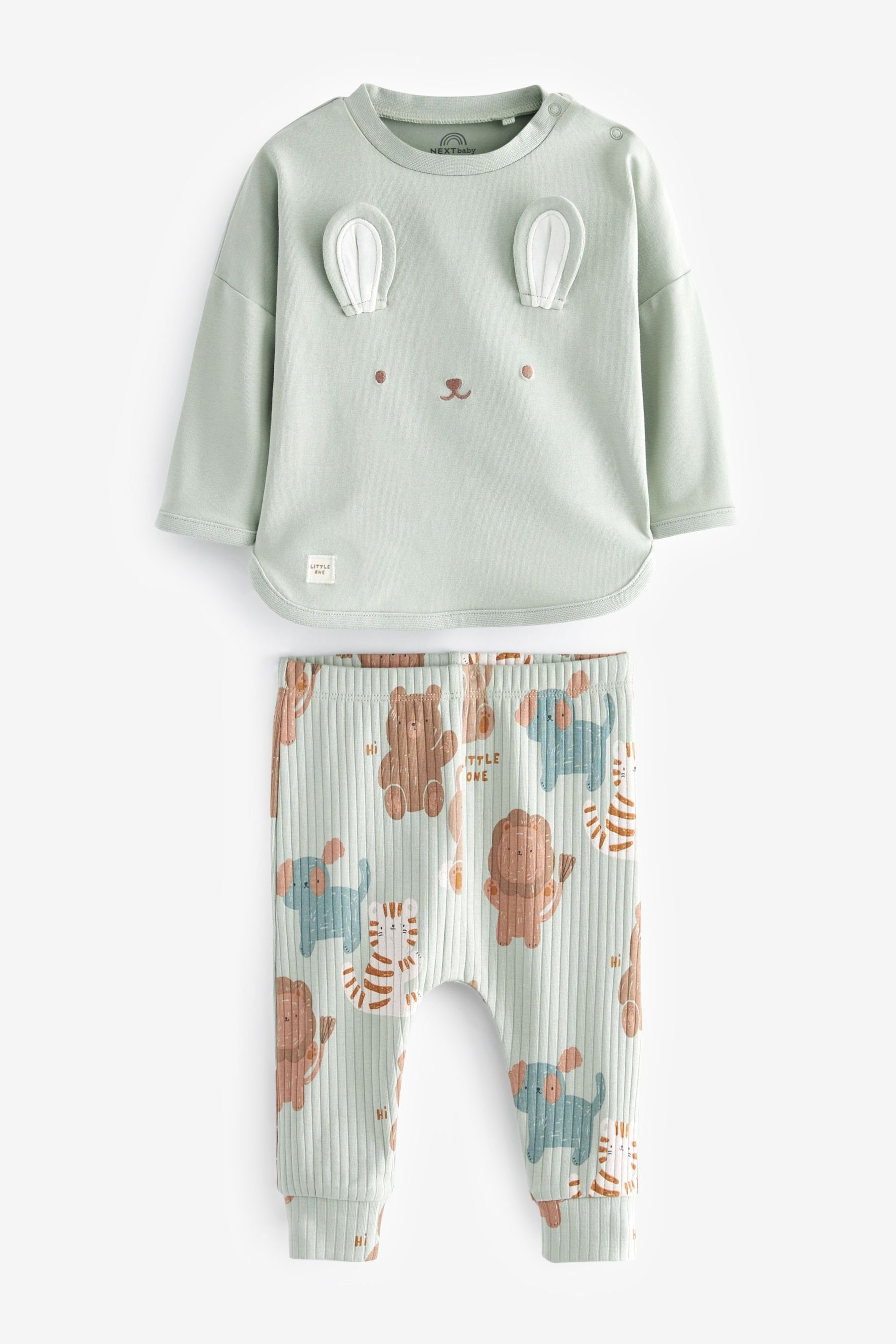 Leggings Green T-Shirts 6er-Set Character Baby Leggings (6-tlg) Next Yellow/Mint und Ochre & Shirt