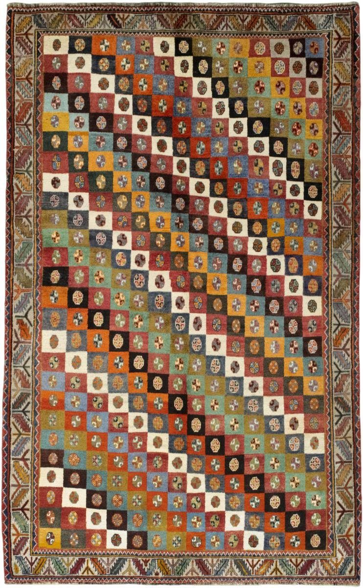 Orientteppich Perser Gabbeh Ghashghai 163x265 15 Moderner, Nain Höhe: rechteckig, Trading, mm Handgeknüpfter