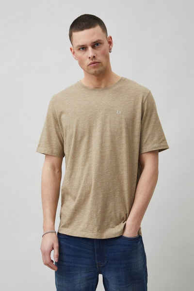 Blend T-Shirt Rundhals T-Shirt Kurzarm Stretch Shirt BHWilton 5030 in Beige