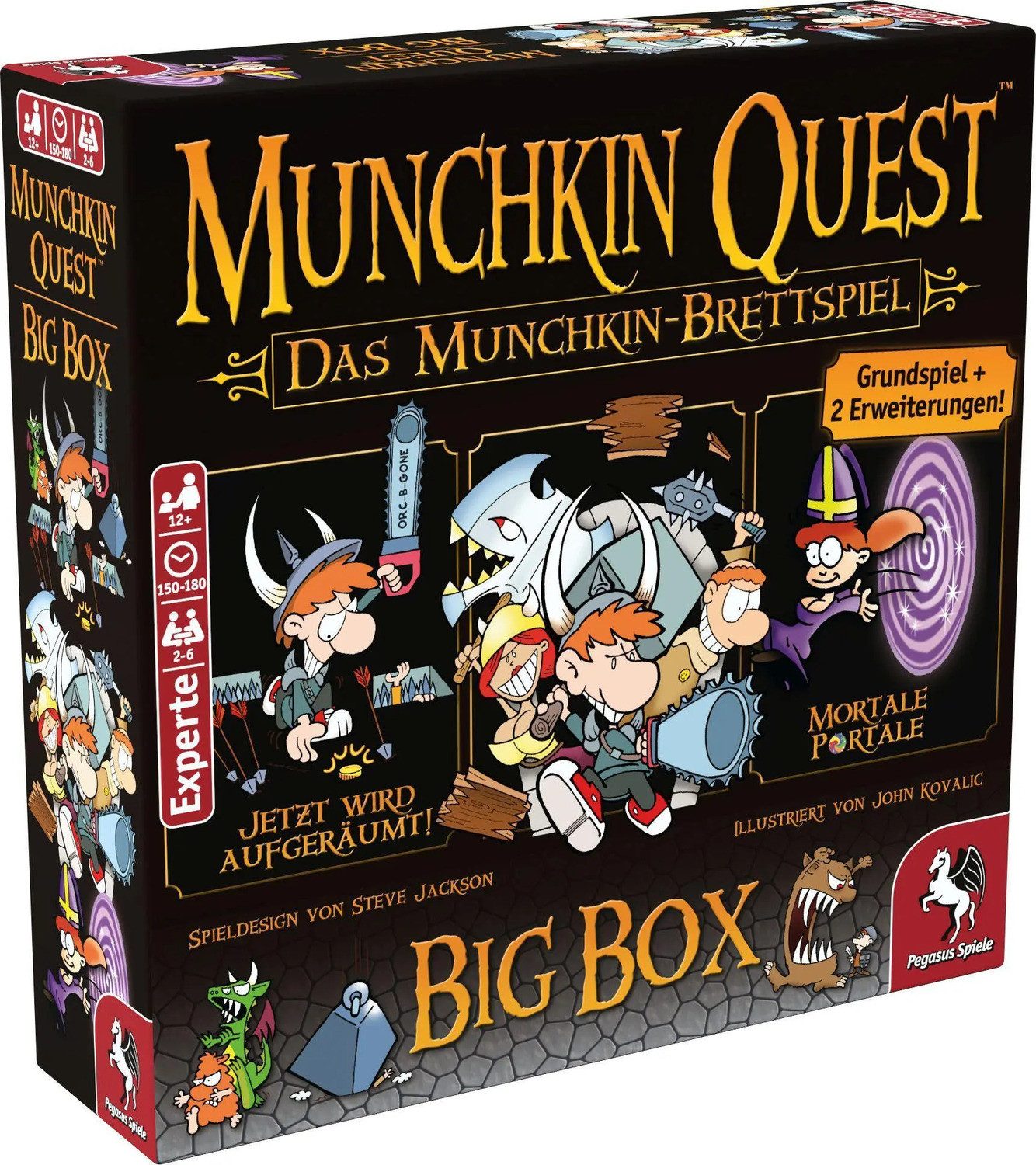Pegasus Spiele Spiel Munchkin Quest: Das Brettspiel, 2. Edition