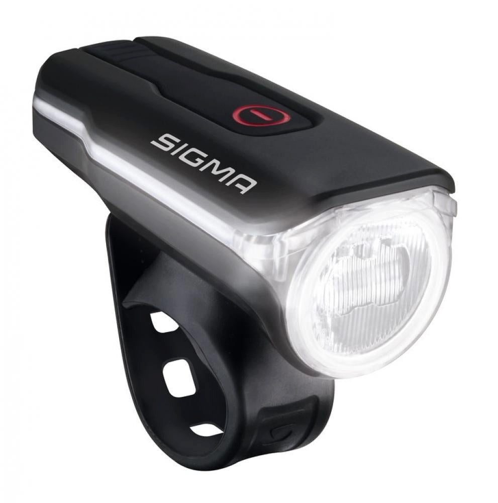 SIGMA Fahrradbeleuchtung Sigma Aura 60 USB LED-Akku-Frontleuchte - 60 Lux, StVZO, 3 Modi, mit L