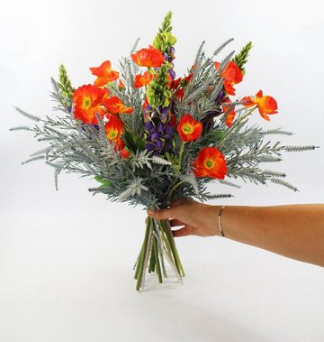 Kunstblume künstlicher Blumenstrauß Flower Garden 50 cm Lupine, Arnusa, Höhe 60 cm, großes Blumengesteck handgebunden