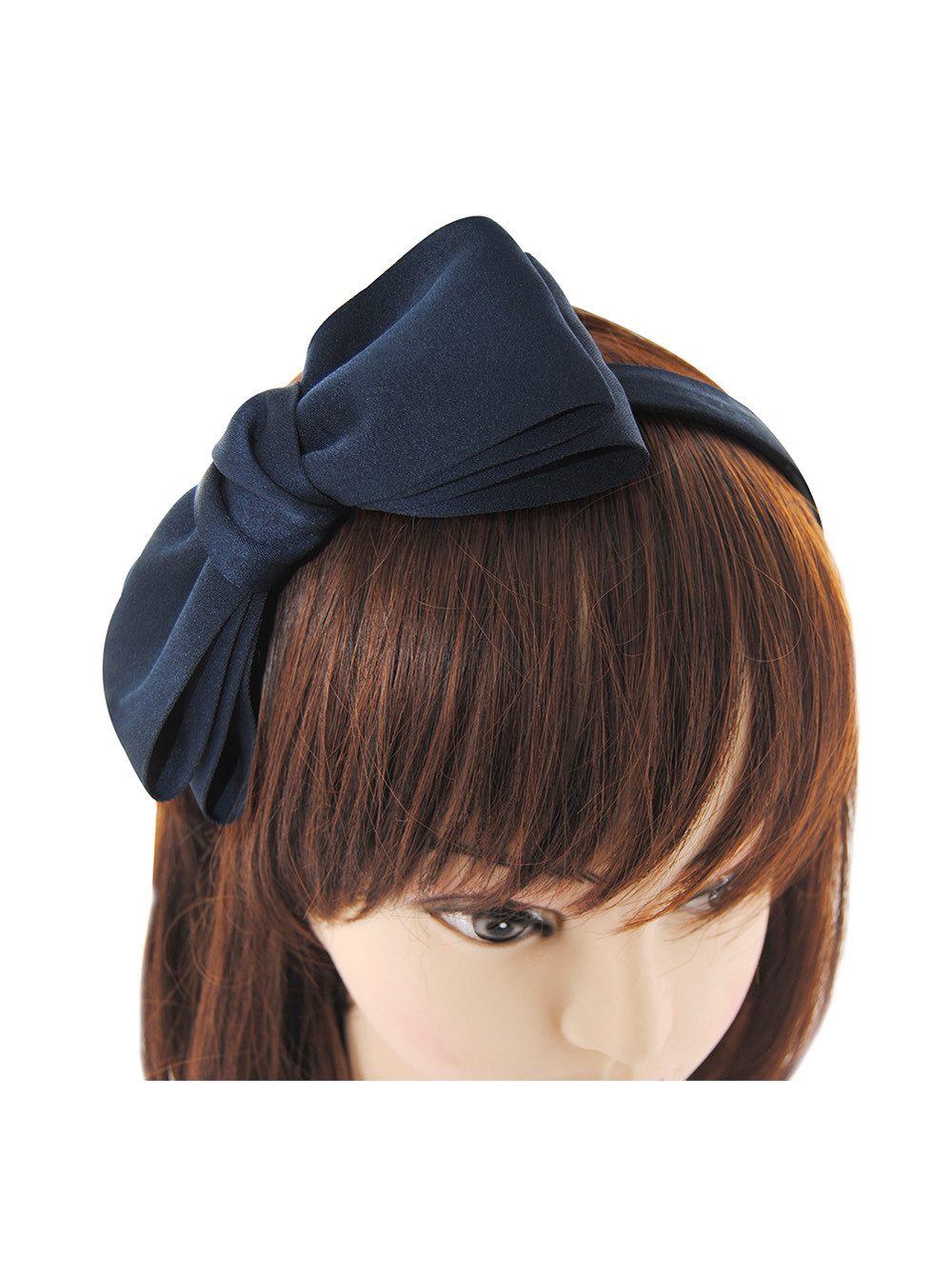 axy Haarreif Haarreif mit große Schleife 14 cm x 7 cm, Damen Haareifen Haarband