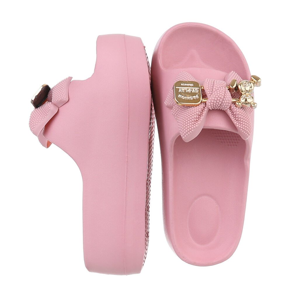 Ital-Design Damen Mules Freizeit Plateausandaletten (86527095) Flach Pantol günstig online kaufen
