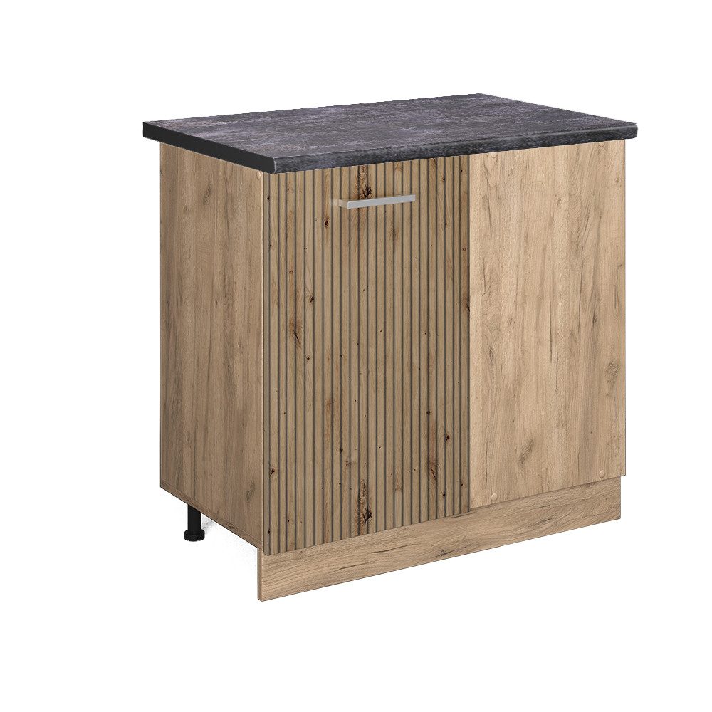 Vicco Eckunterschrank R-Line Artisan-Eiche/Goldkraft Eiche 86 cm AP Anthraz günstig online kaufen