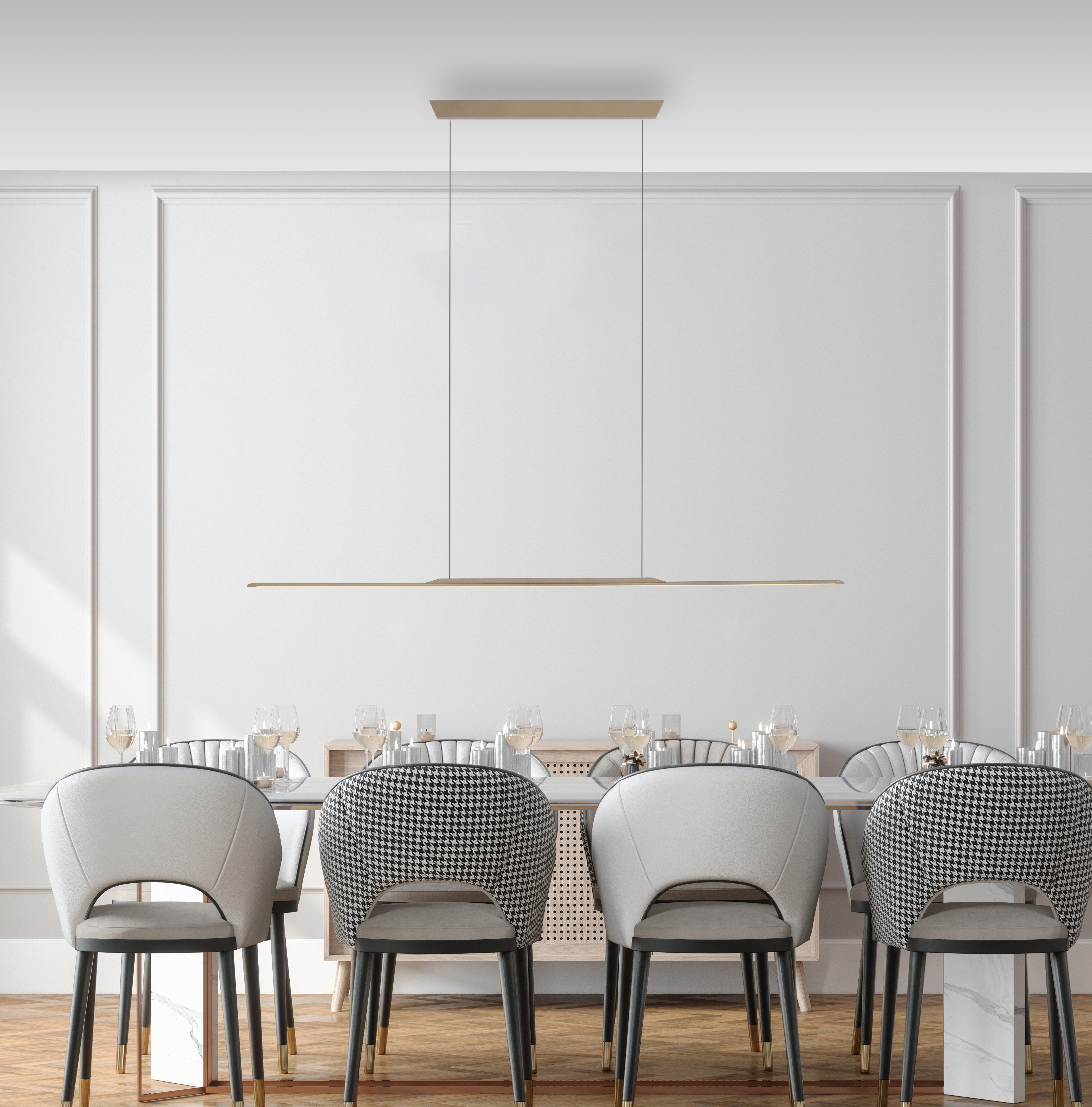 Neuhaus PURE LED Pendelleuchte PURE Surface, LED fest integriert, Warmweiß, Dimmfähig über separaten Dimmer, höhenverstellbar