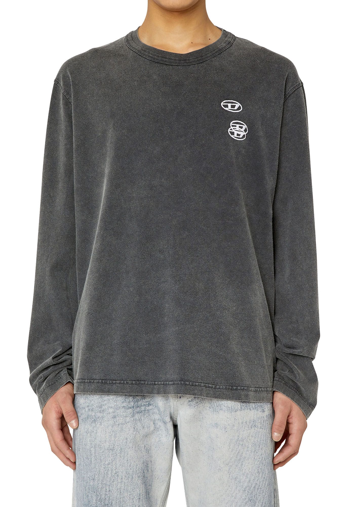 Longsleeve Diesel Herren shirt "T-Crane-Ls-Slits Maglietta"