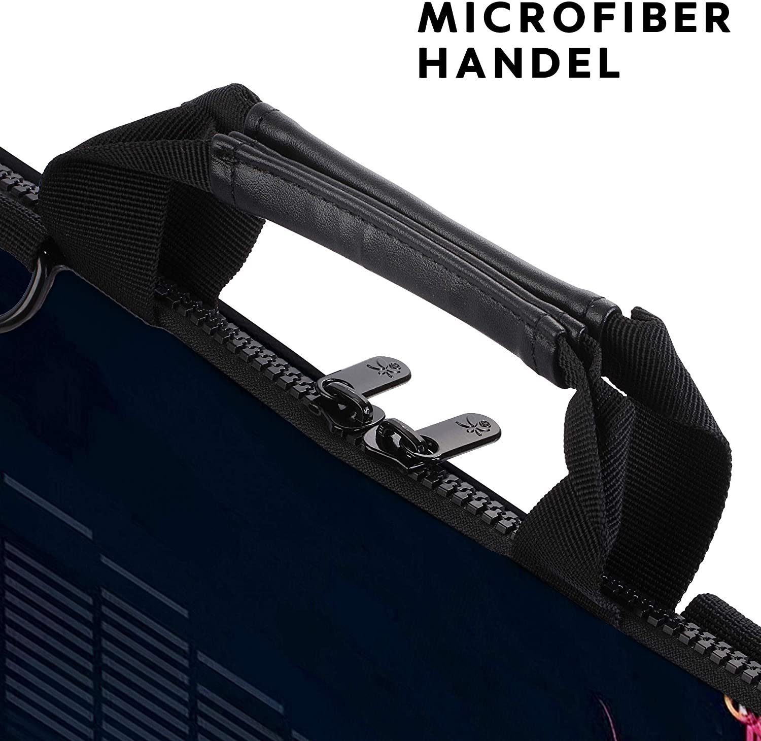MAXLVL Laptoptasche 15.6 / 17.3 Zoll (Notebooktasche aus Canvas mit Zubehörfach), Schmutz- & Wasserabweisend – Bild 5 von 5