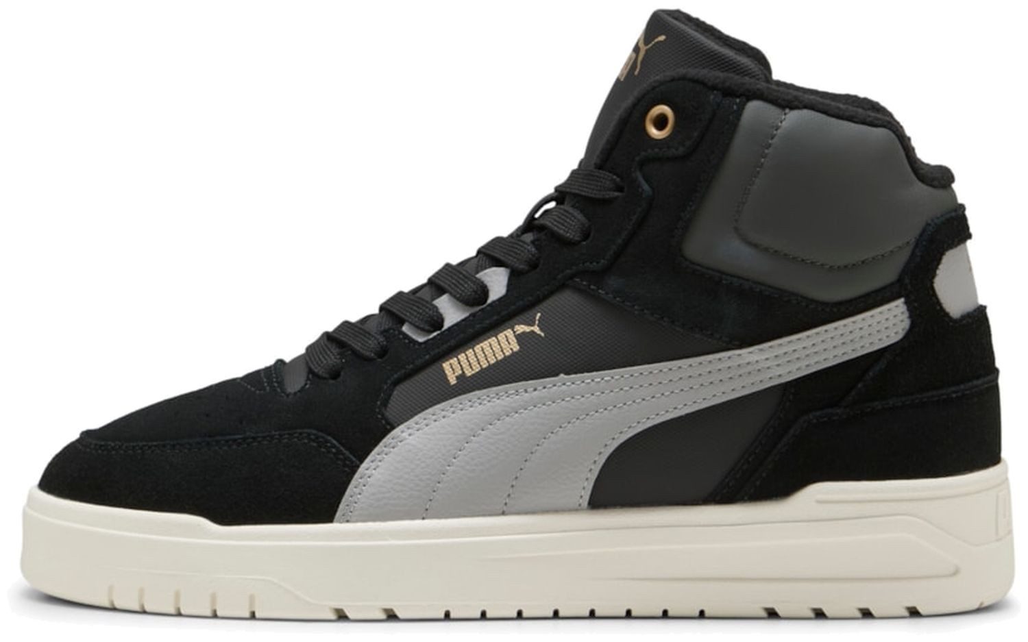 PUMA Puma Shuffle Downtown Mid WTR Black-Gray Echo-Gold Sneaker günstig online kaufen