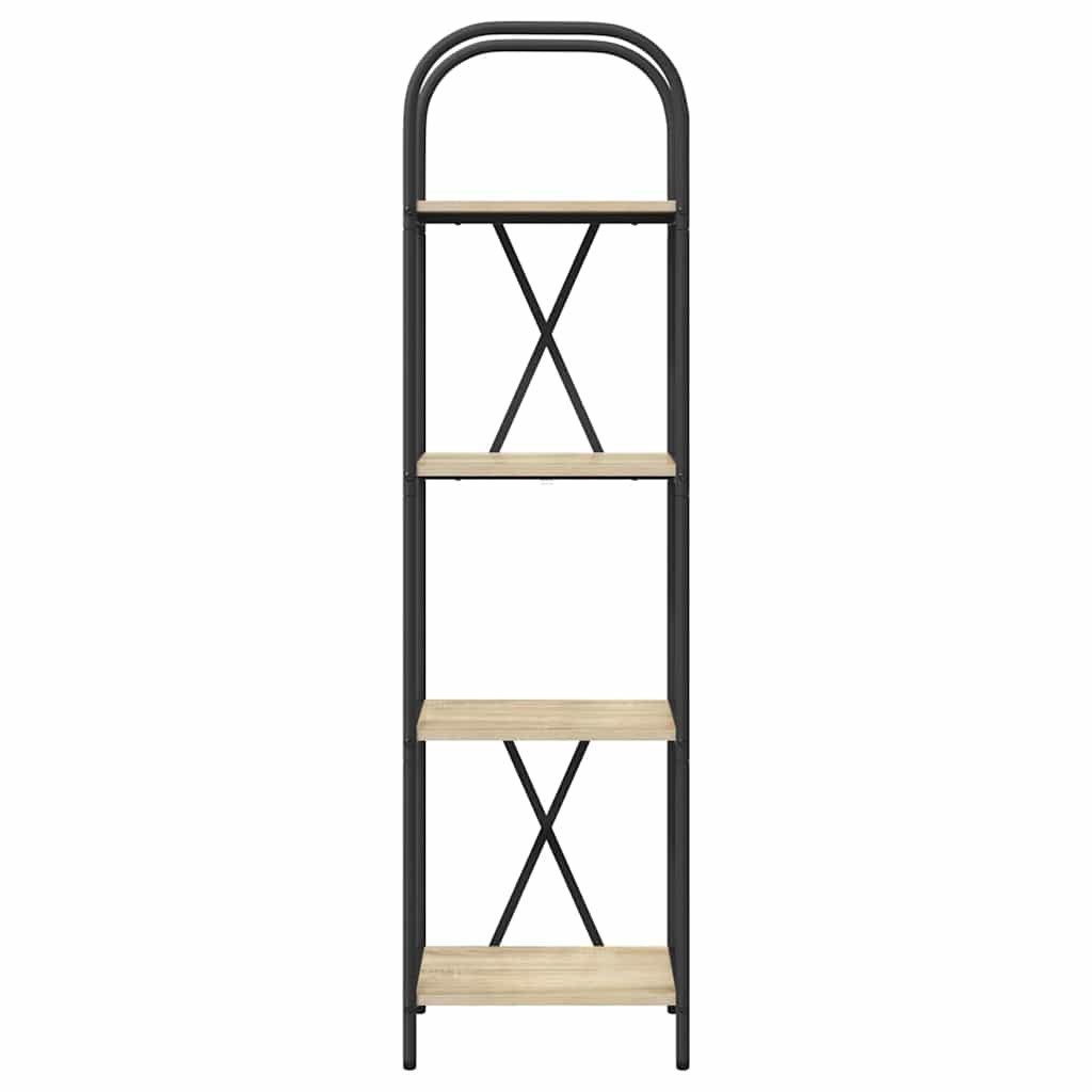 vidaXL Bücherregal Bücherregal Sonoma-Eiche 40 x 30 x 146 cm Holzwerkstoff, 1-tlg.