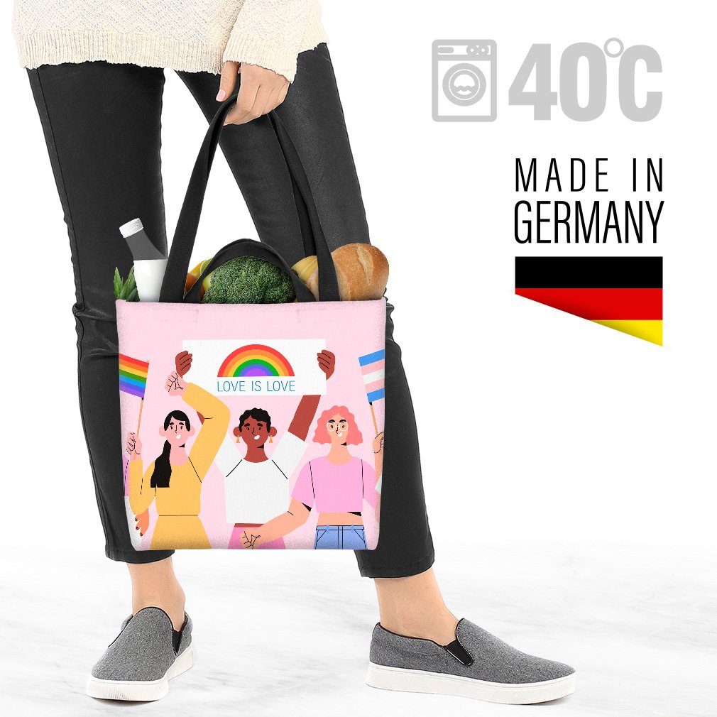 Cartoon flag Henkeltasche colour VOID (1-tlg), Flaggen Menschen people pride LGBTQ Pride Gay of