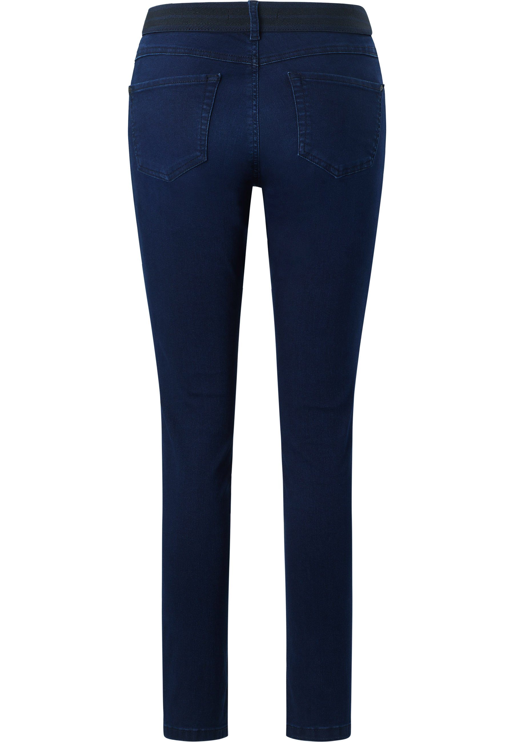 Label-Applikationen One Jeans indigo Stretch-bund Size Mit ANGELS Slim-fit-Jeans mit
