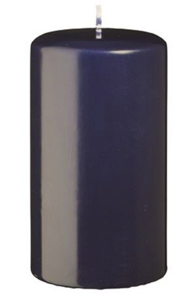 Kopschitz Kerzen Stumpenkerze Flachkopf-Stumpenkerzen Nachtblau Dunkelblau 80 x