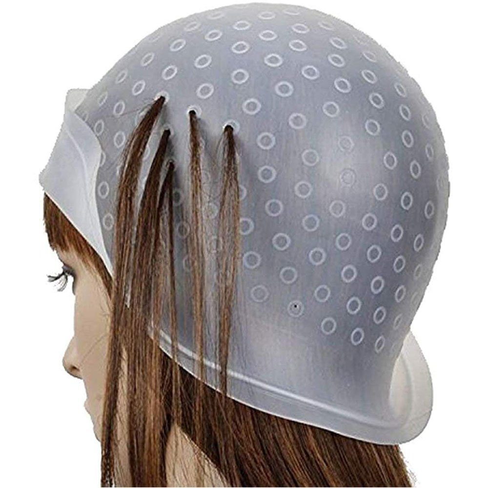 Devenirriche Haarstyling-Set Highlight Caps mit Färbehaken, Färbekappe