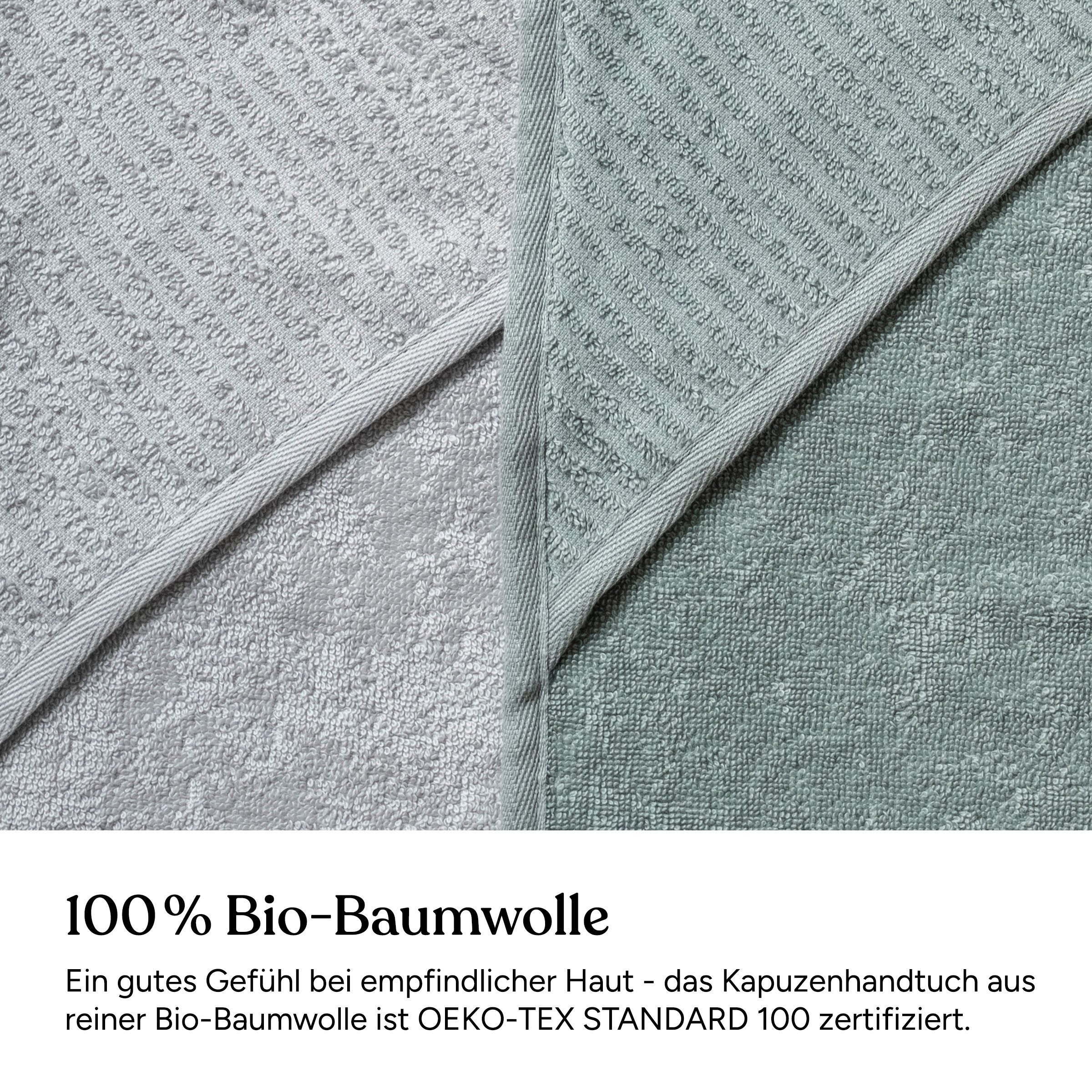 Ehrenkind Kapuzenhandtuch Kapuze aus kuschelig weicher Bio-Baumwolle, Kapuzenhandtuch Baby, (Standard by OEKO-TEX, 100% Bio-Baumwolle), Baby Handtuch Kapuze