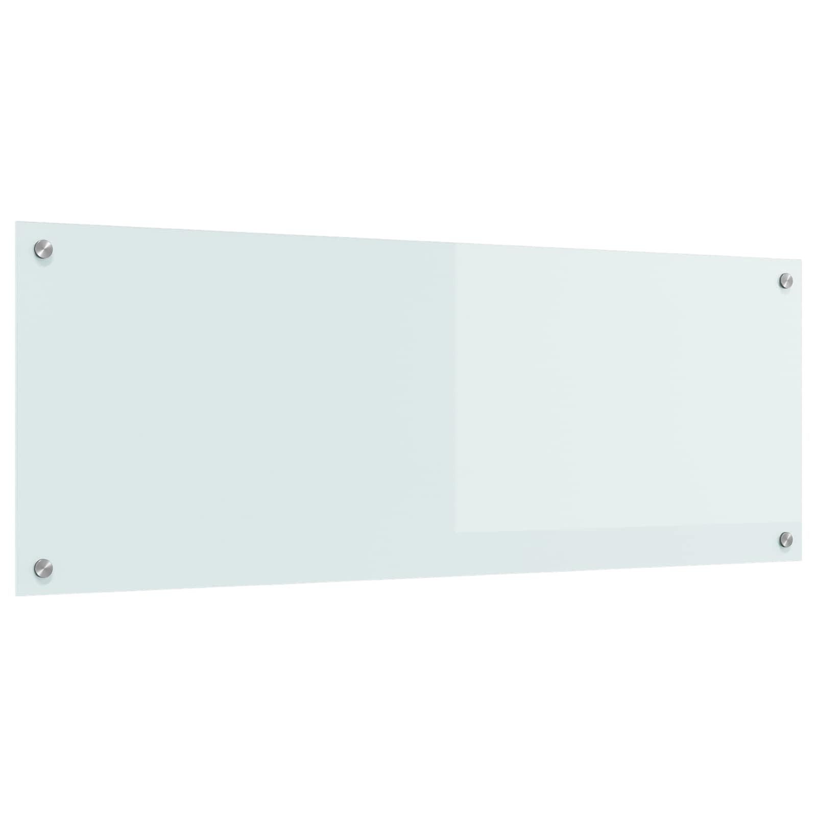 Küchenrückwand Küchenrückwand Weiß 110 x 40 cm Gehärtetes Glas