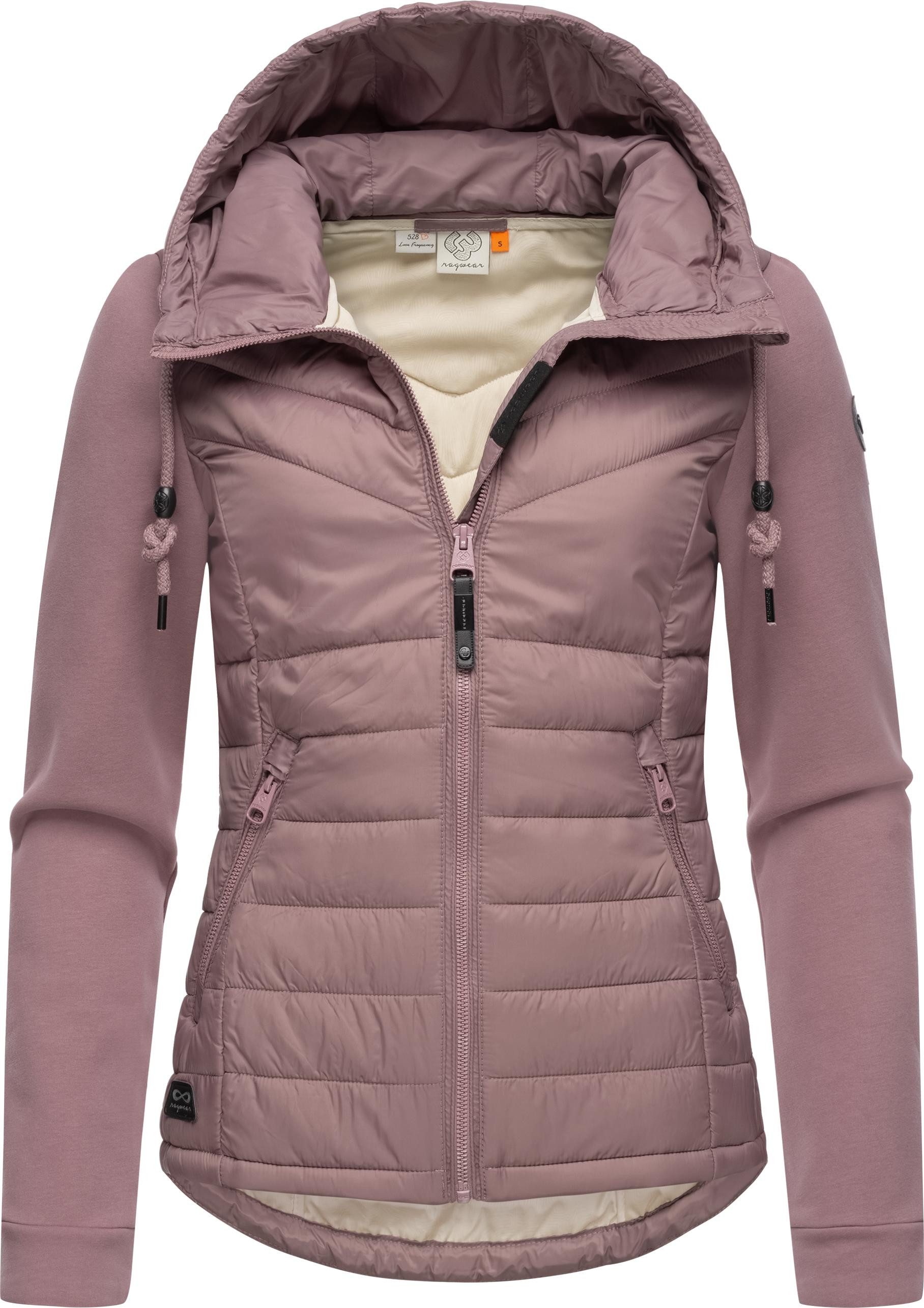 Ragwear Outdoorjacke Lucinda Steppjacke aus modernem Materialmix mit Kapuze